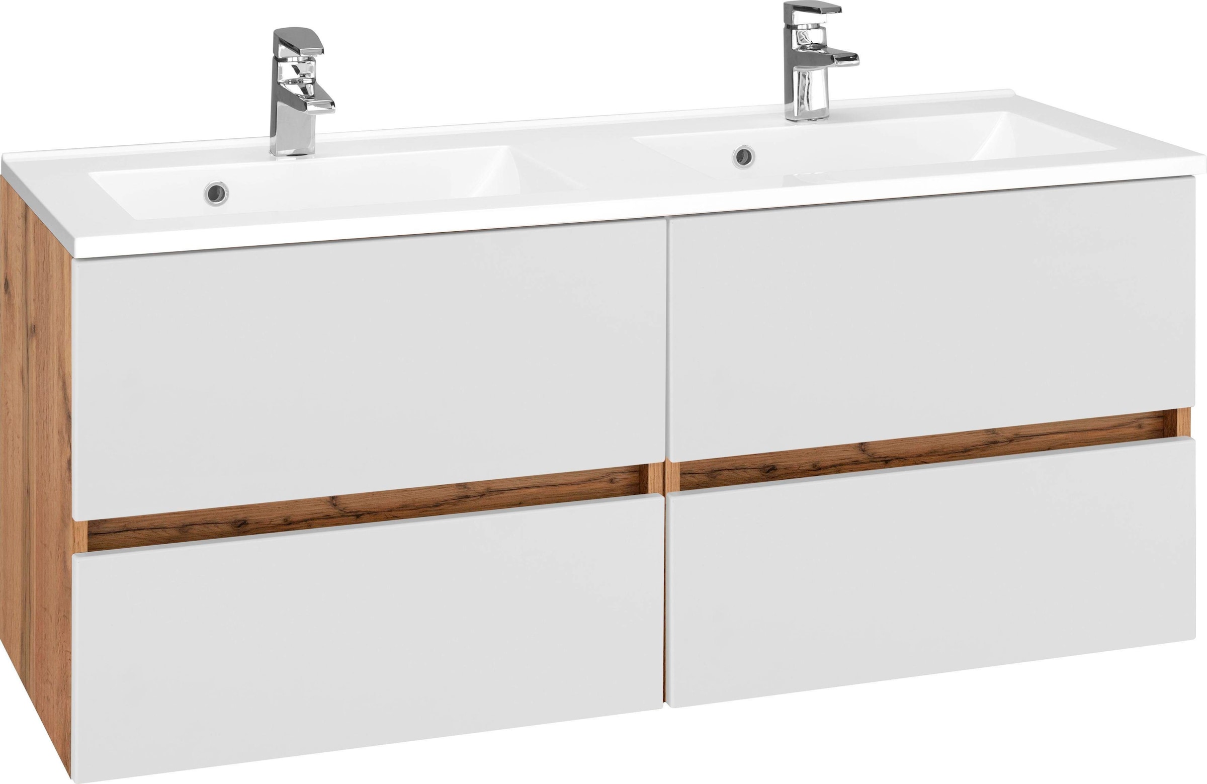 HELD MÖBEL Waschbeckenunterschrank »Lucca«, Badmöbel, Waschtisch inkl.  Waschbecken, Breite 120 cm auf Rechnung kaufen | Waschbeckenunterschränke