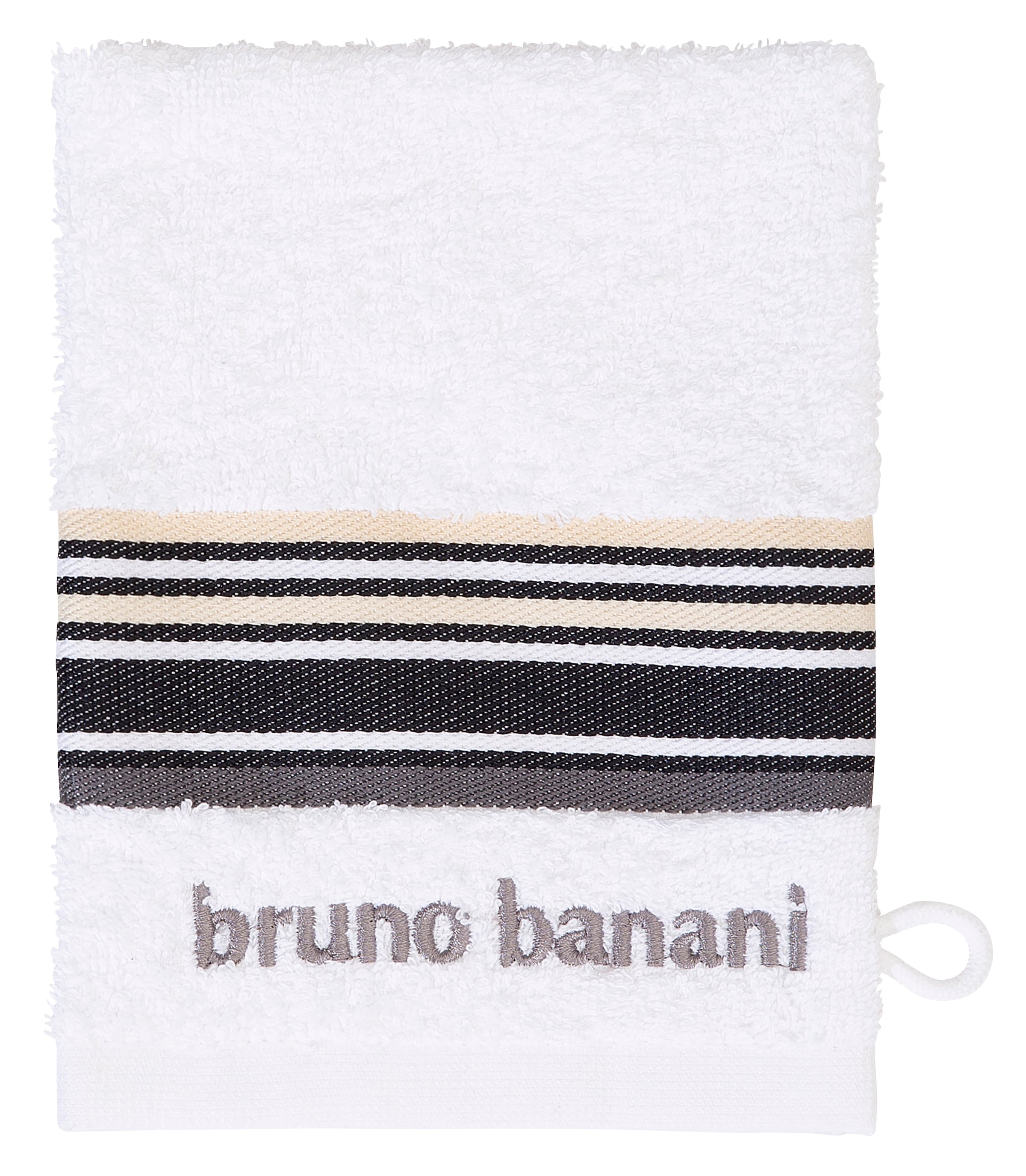 Bruno Banani Handtuch Set »Maja«, Set, 7 tlg., Walkfrottee, mit Bordüre und  Markenlogo, 7 teiliges Handtücher Set, 100% Baumwolle im Online-Shop kaufen