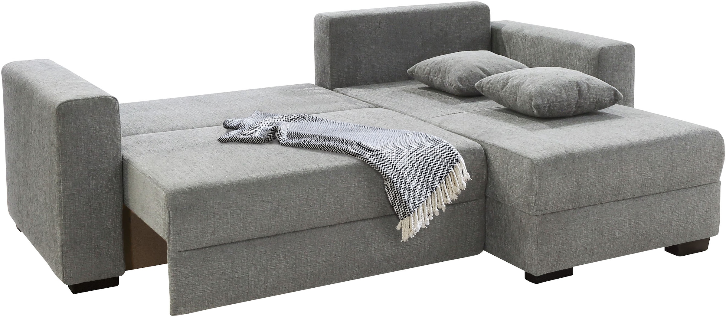 Jockenhöfer Gruppe Ecksofa »Elmau, L-Form, Breite 235cm«, inkl. Bettfunktion, Bettkasten, Ottomane links/rechts montierbar