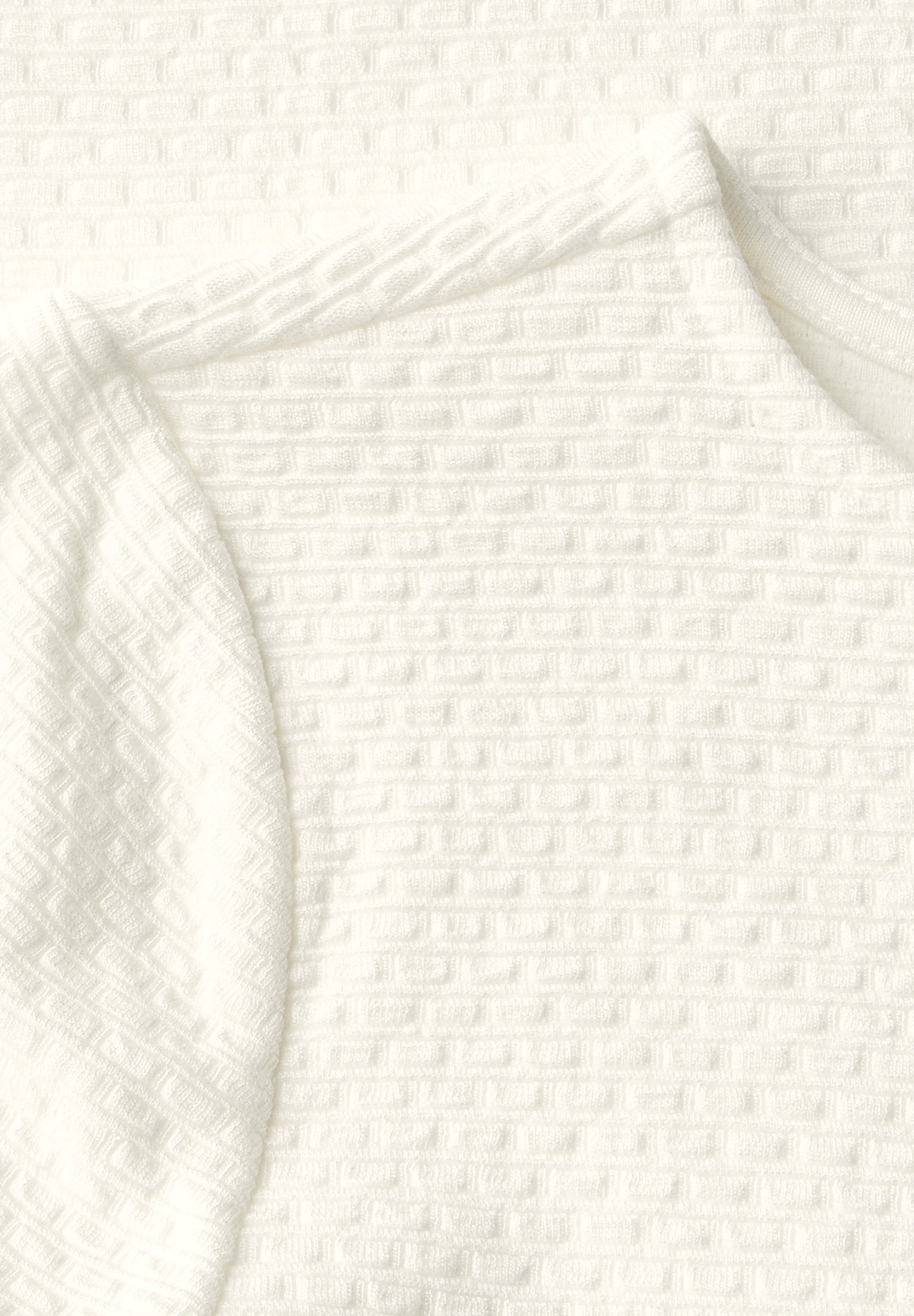 STREET ONE T-Shirt, mit Tunnelzug am Saum und in Struktur-Optik