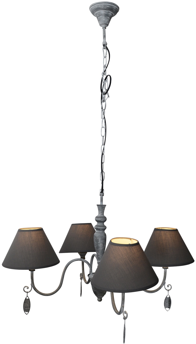 näve Pendelleuchte »Vintage«, 4 flammig, Leuchtmittel E14   ohne Leuchtmitt günstig online kaufen