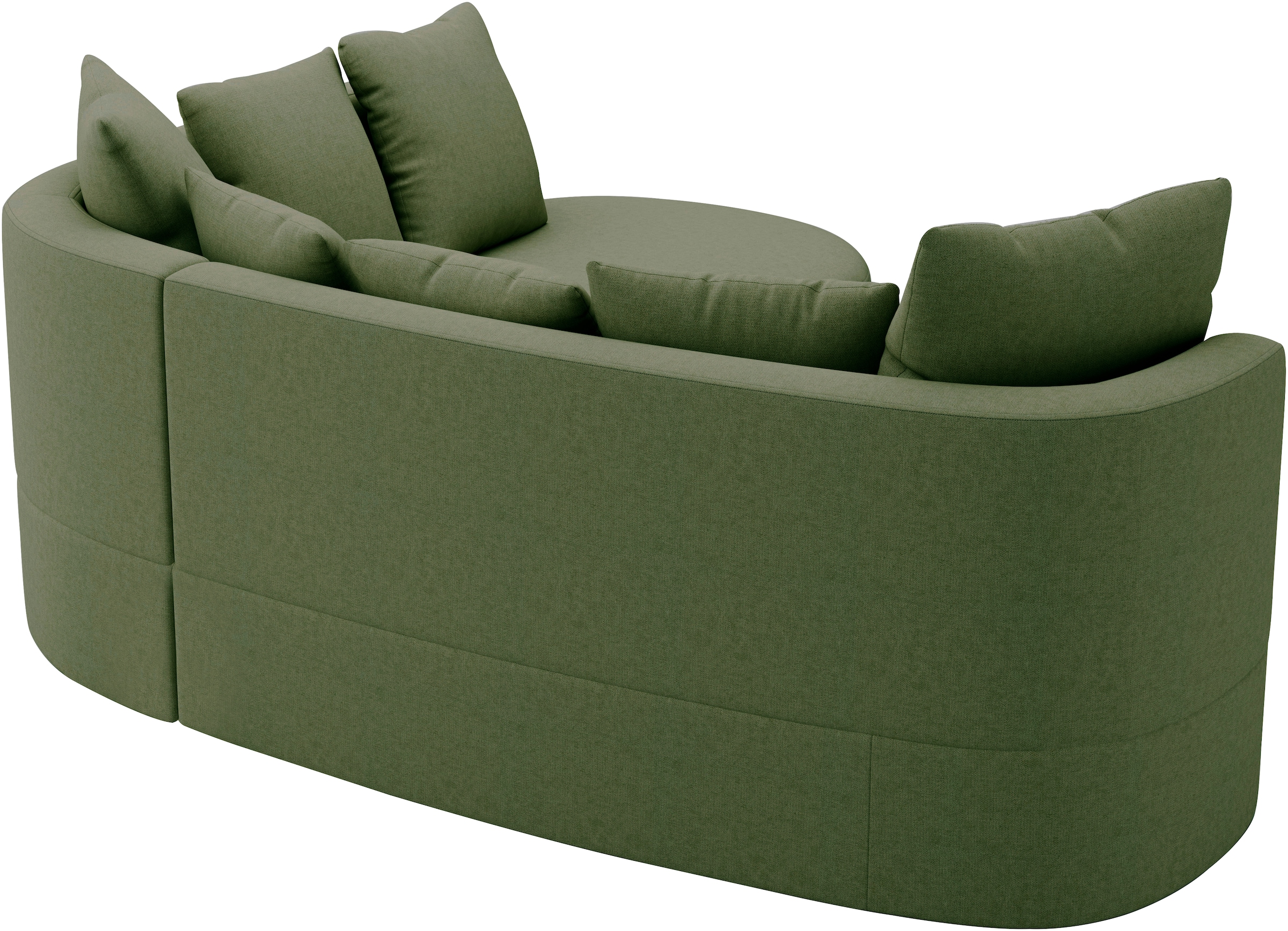 sit&more Ecksofa »Samba L-Form«, moderne organische Form, inkl. 7 loser Rückenkissen