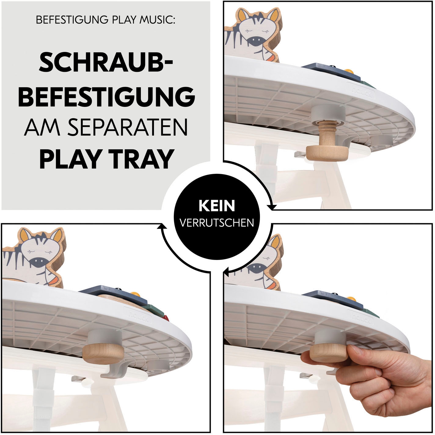 Hauck Spielzeug-Musikinstrument »Play Music Zebra«, FSC® - schützt Wald - weltweit