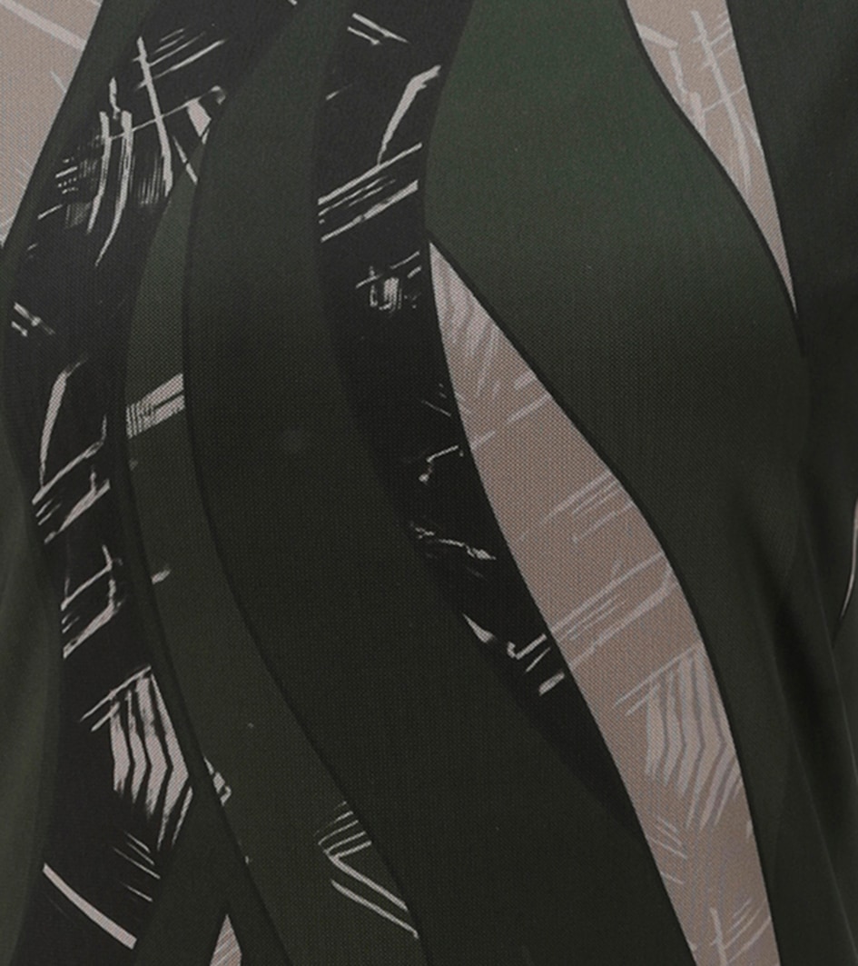 Aniston SELECTED Maxikleid in Mesh-Qualität und harmonischer Musterung - NEUE KOLLEKTION