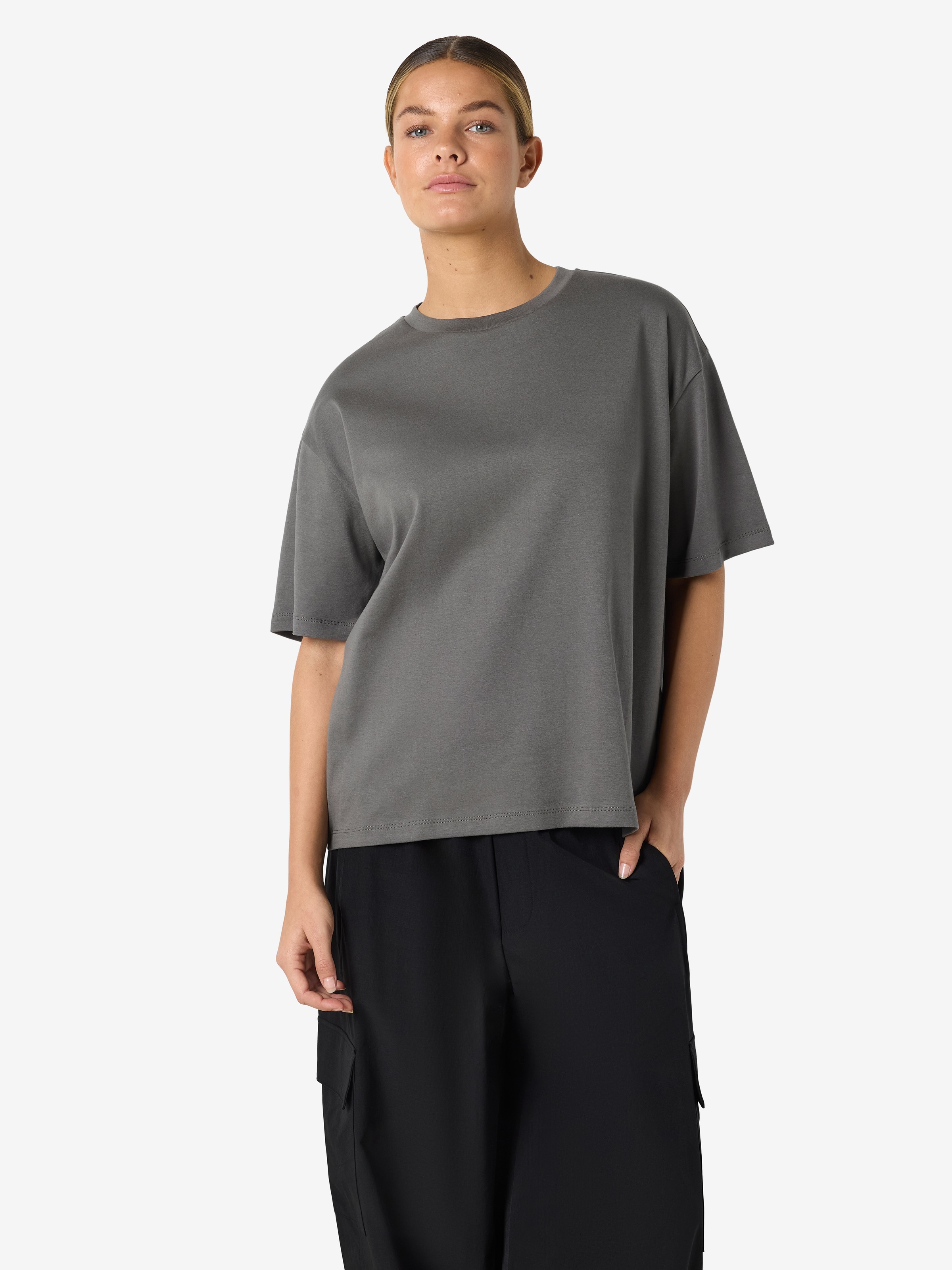 Noisy may Kurzarmshirt »NMKIM S/S T-SHIRT JRS NOOS« Baumwolle, regular fit