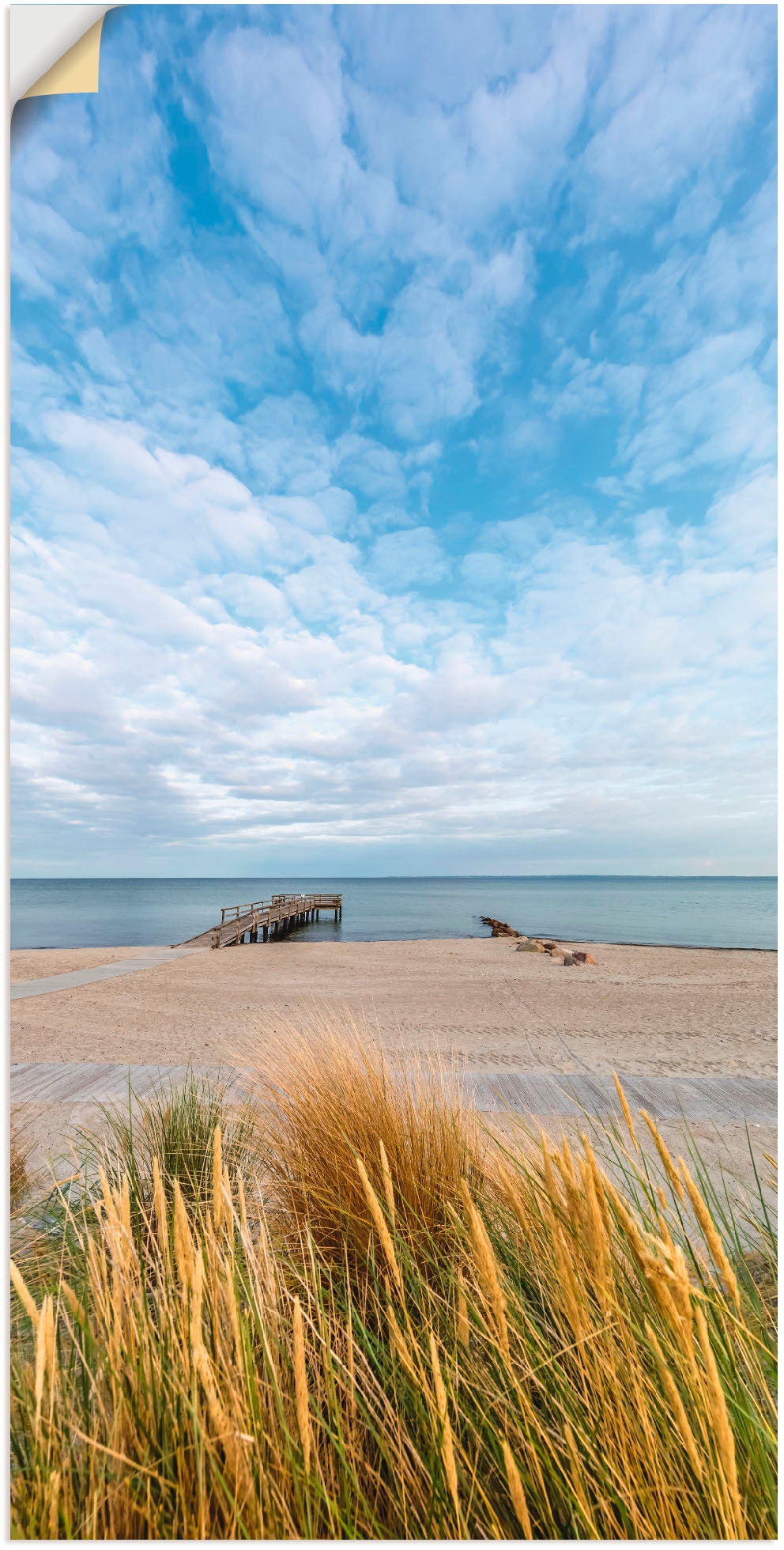 Artland Wandbild »Rettin Strandidylle an der Ostsee«, Gewässer, (1 St.), al günstig online kaufen