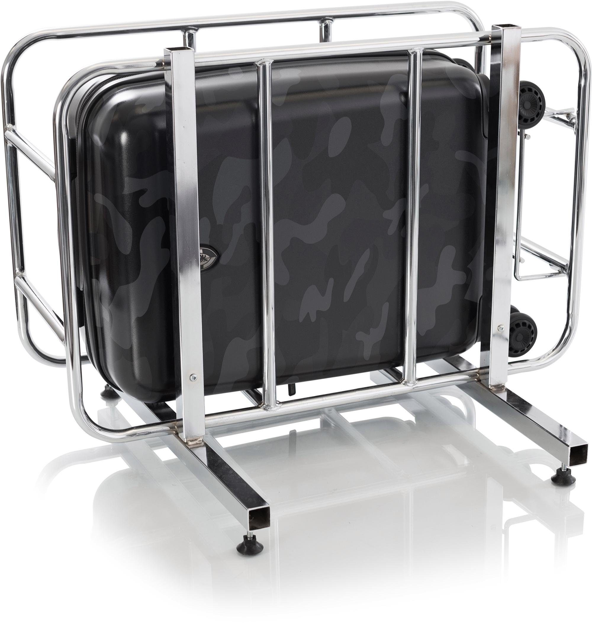 Heys Hartschalen-Trolley »Black Camo, 53 cm«, 4 Rollen, Heys x Joachim Llambi Hartschalen-Koffer Volumenerweiterung