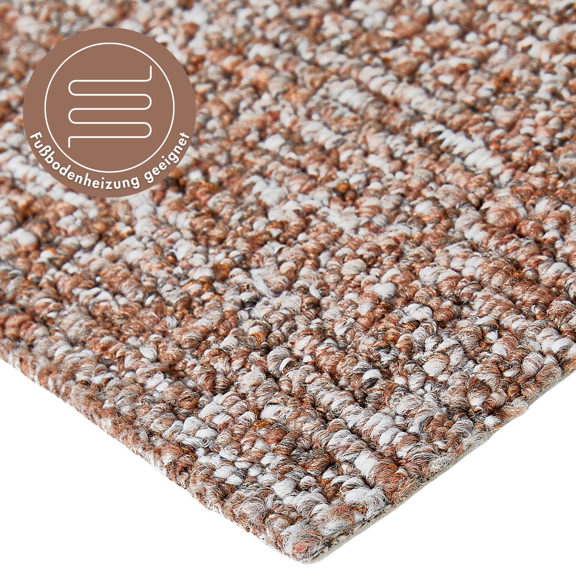Andiamo Teppichboden »Patras, Strukturschlinge, Made in Netherlands«, rechteckig, 0,85 mm Höhe, meliert, Breite 400 cm oder 500 cm, strapazierfähig & robust