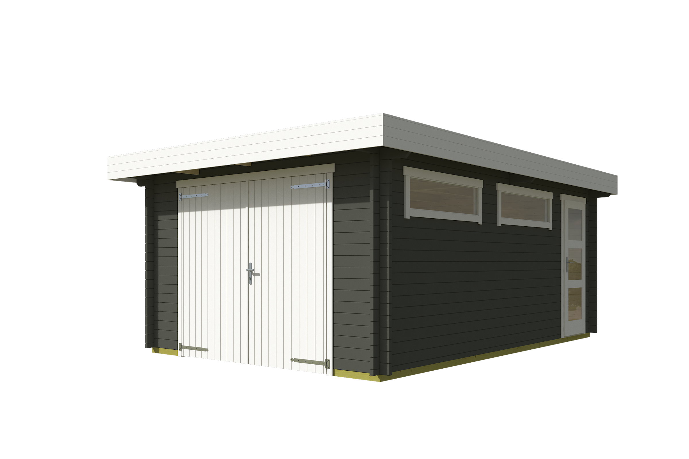 Nordic Holz Garage »CANBERRA«, BxT: 423x600 cm, 197 cm Einfahrtshöhe, mit Holztor