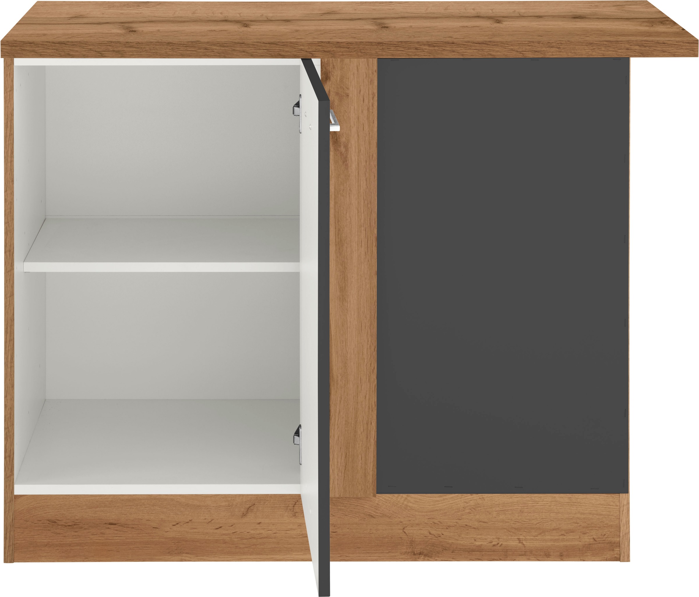 KOCHSTATION Eckunterschrank »KS-Colmar« 110 cm, mit Metallgriff