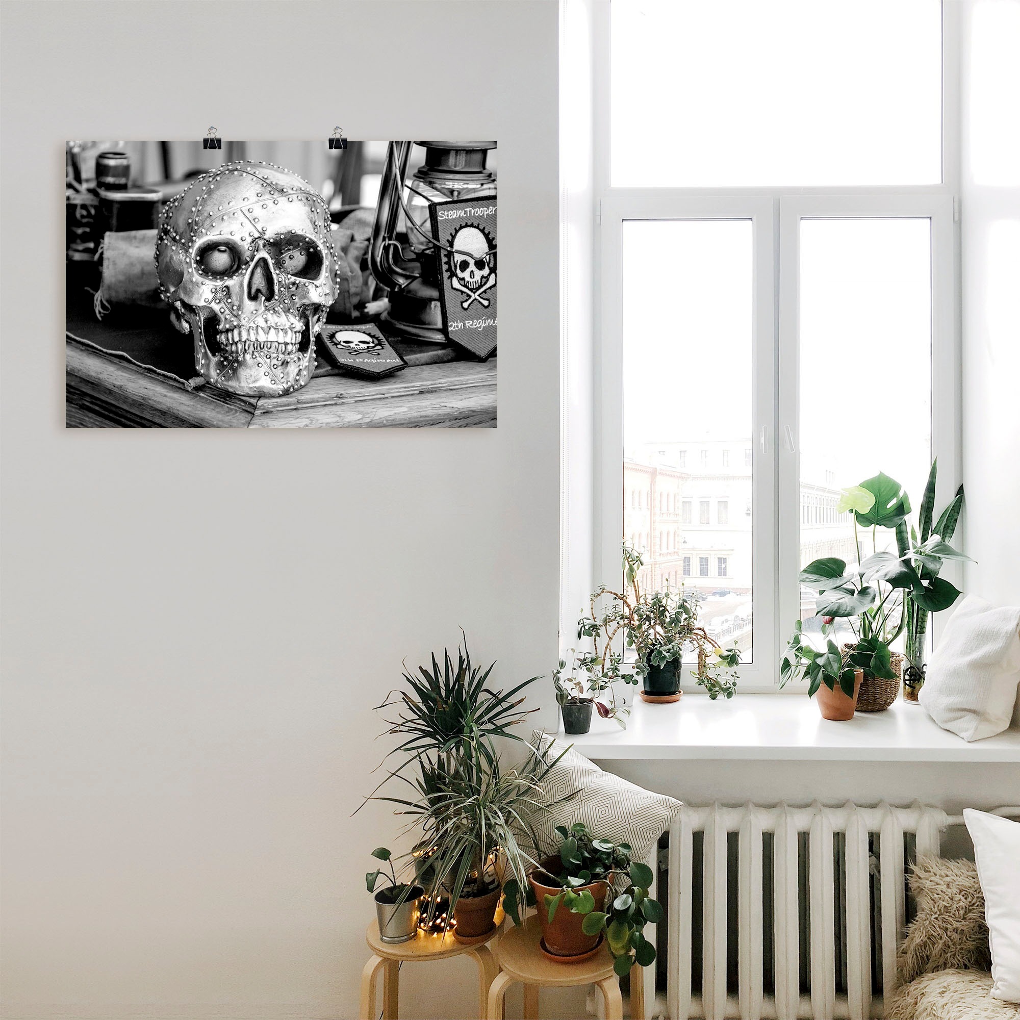 Artland Wandbild »Totenkopf« klassische Fantasie 1 Stk. tlg. als Leinwandbi günstig online kaufen