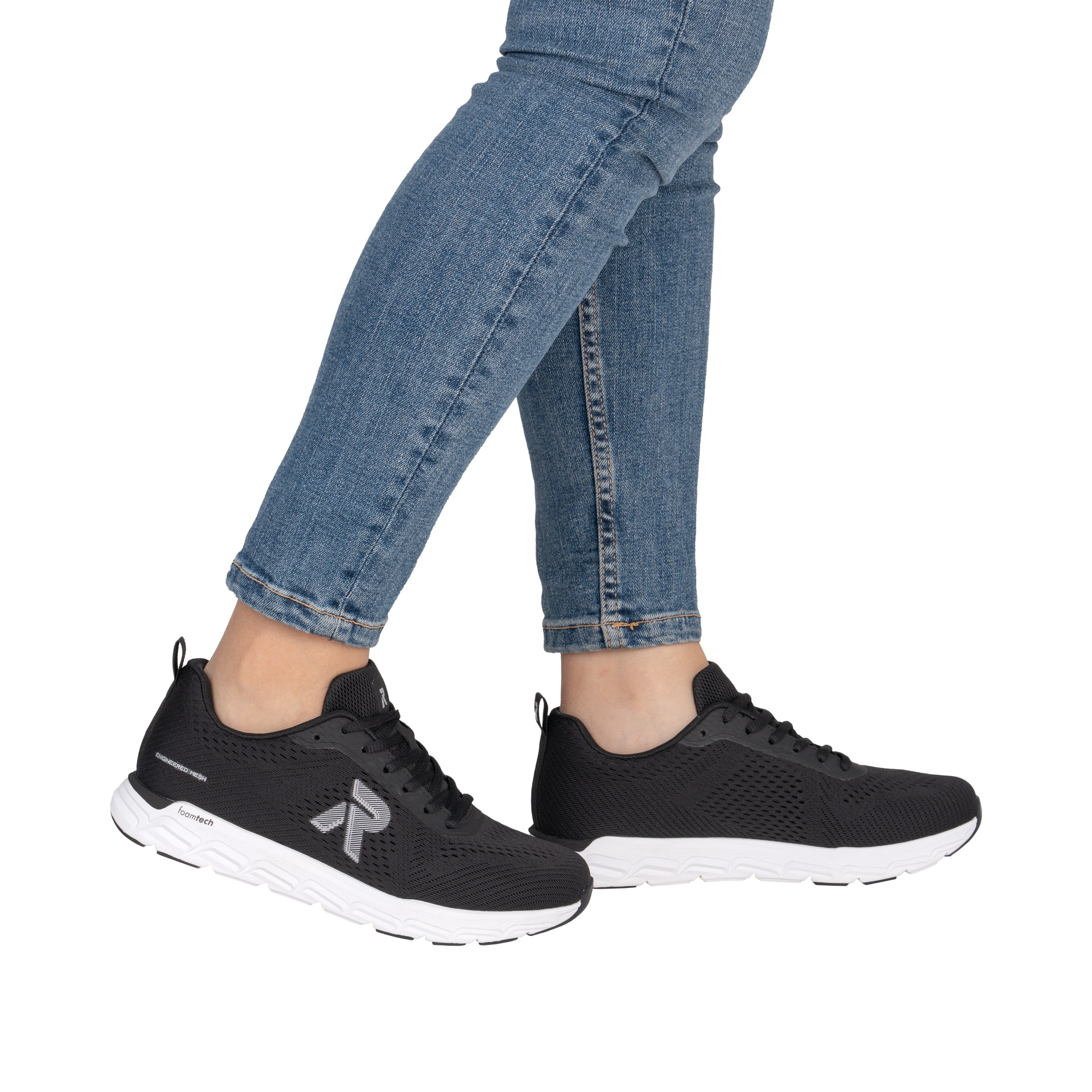 RIEKER Sport Sneaker  Freizeitschuh, Halbschuh, Schnürschuh mit herausnehmbarer Einlage