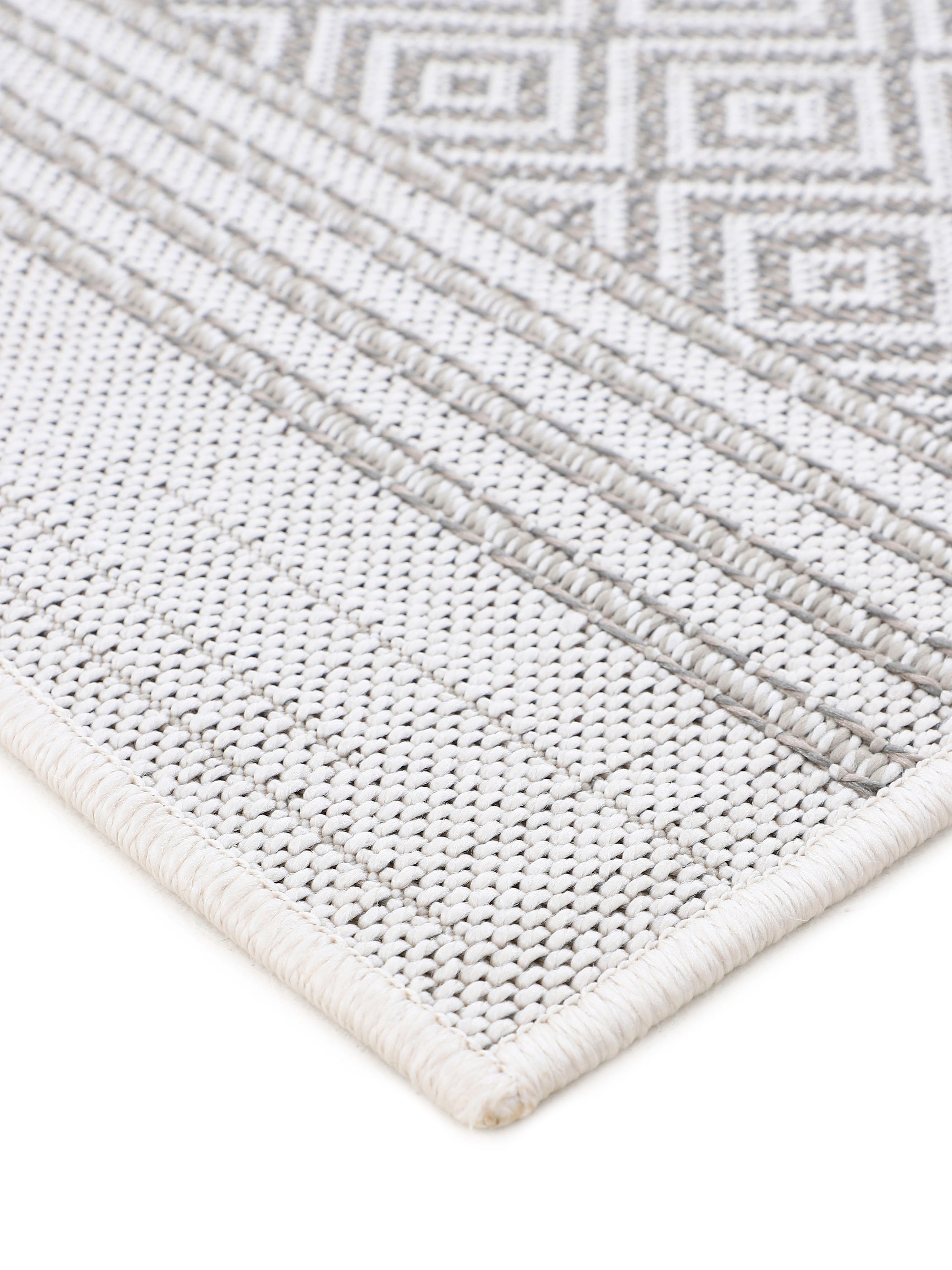 carpetfine Läufer »Boho 103«, rechteckig, 4 mm Höhe, robustes Flachgewebe, Sisal Optik, UV-beständig, Außenbereich