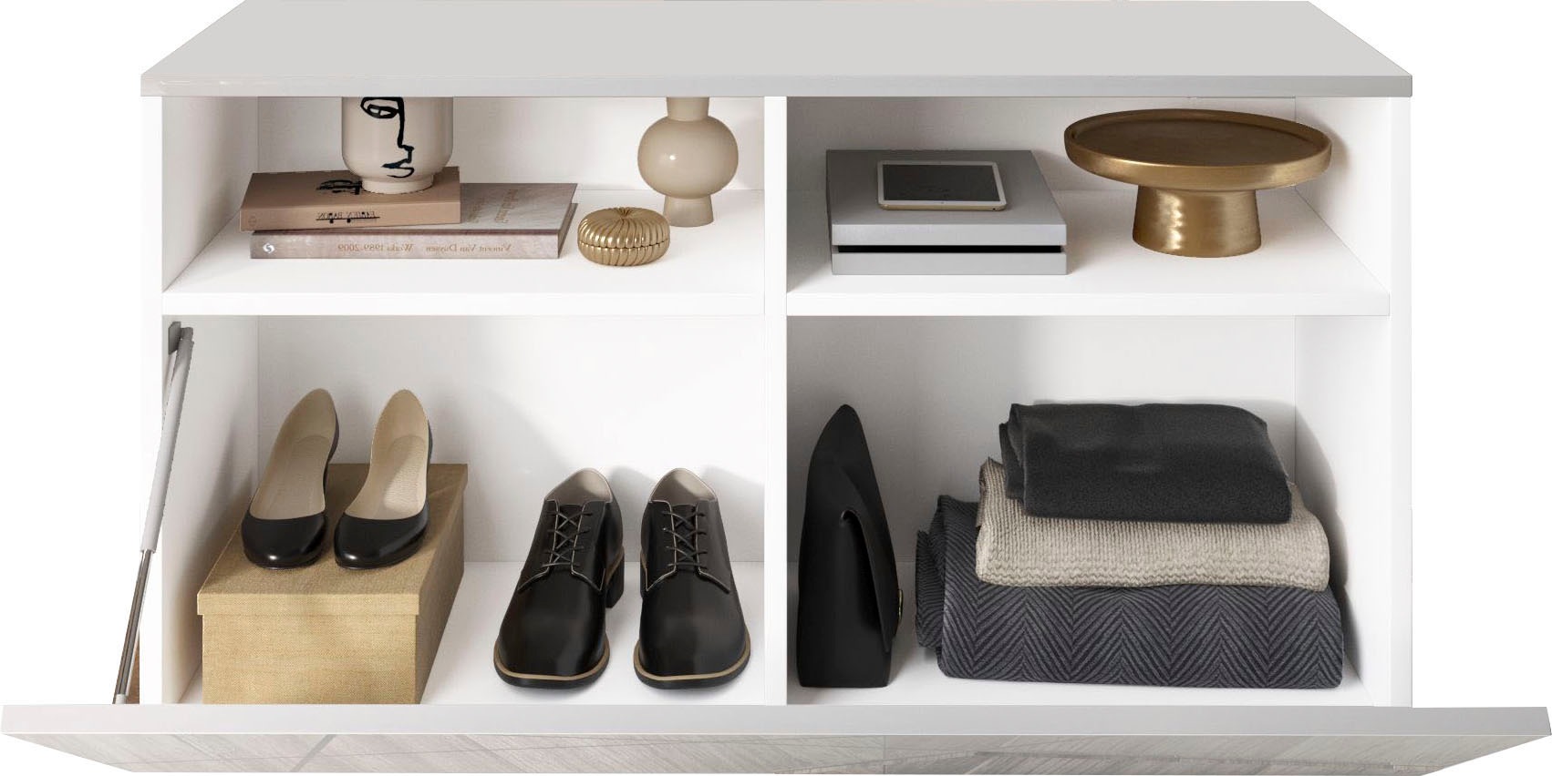 Home affaire Schuhschrank »Vittoria, Breite 91 cm« mit 1 Klappe