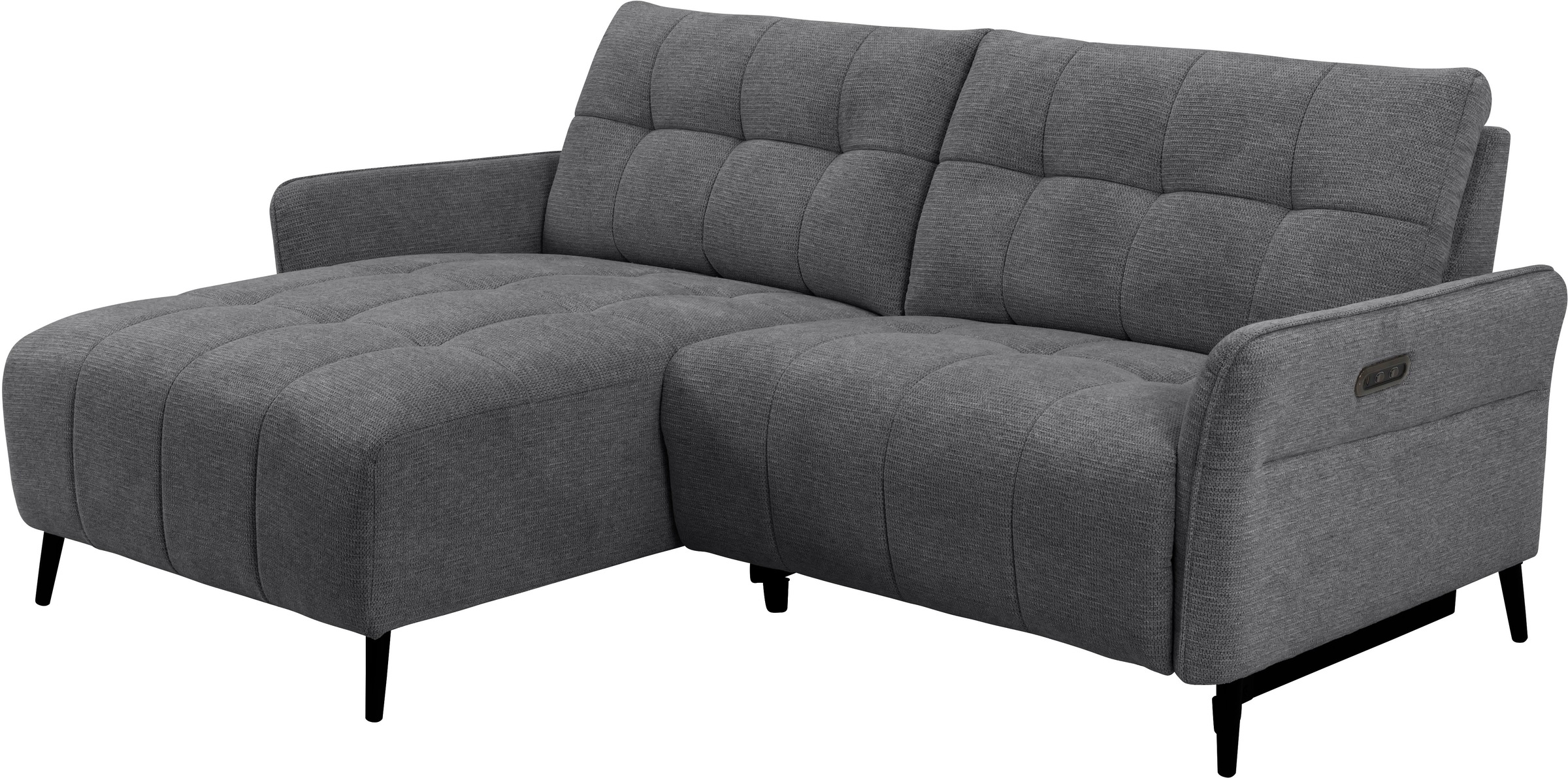 INOSIGN Ecksofa »DENIO 3-Sitzer, L-Form (Breite 209cm), elektr. Relaxfunktion, USB-A/C«, Liegefunktion durch Recliner, Federkernpolsterung