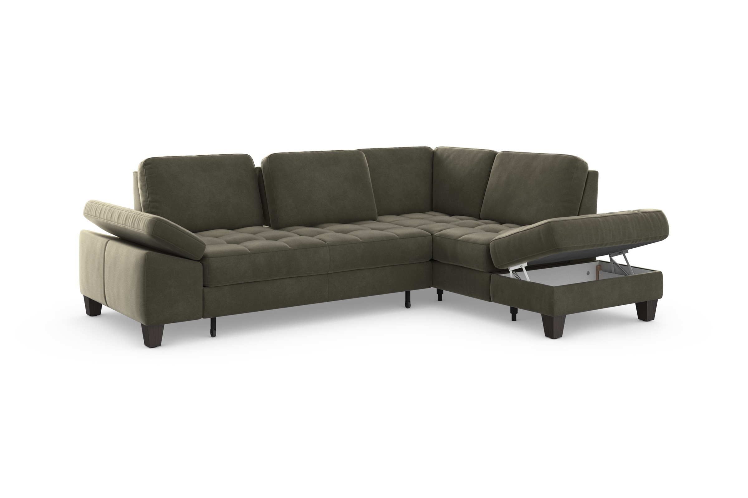 sit&more Ecksofa »Westham L-Form«, mit Ottomane, mit oder ohne Bettfunktion, Bettkasten, Verstellung