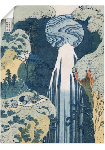 Kunstdruck »Wasserfall von Amida an Kiso Straße«, Gewässer, (1 St.)