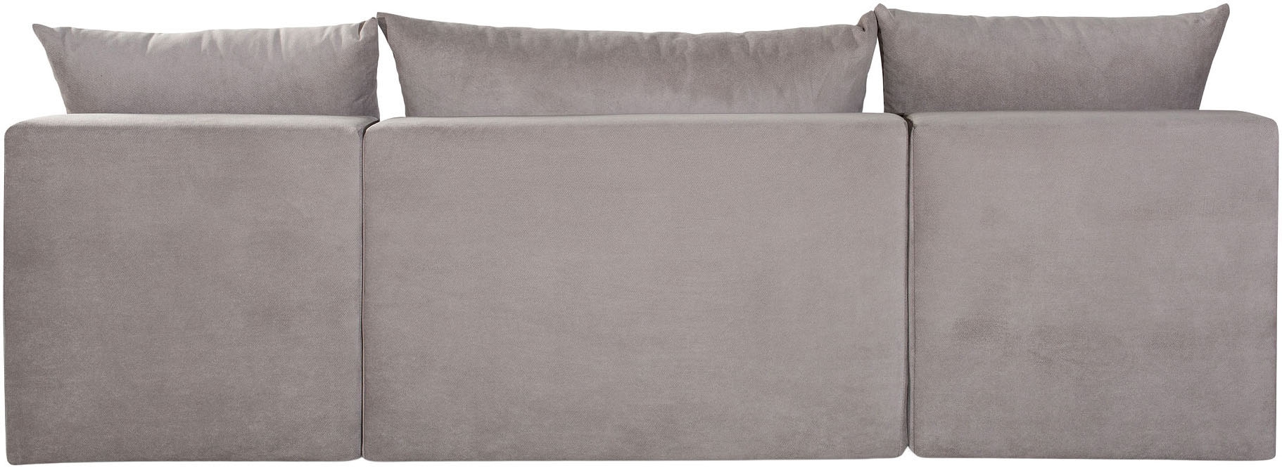 COLLECTION AB Wohnlandschaft »Pico U-Form, Breite 220, mit Schlaffunktion, Bettkasten & Zierkissen«, Liegefläche 117x220 cm