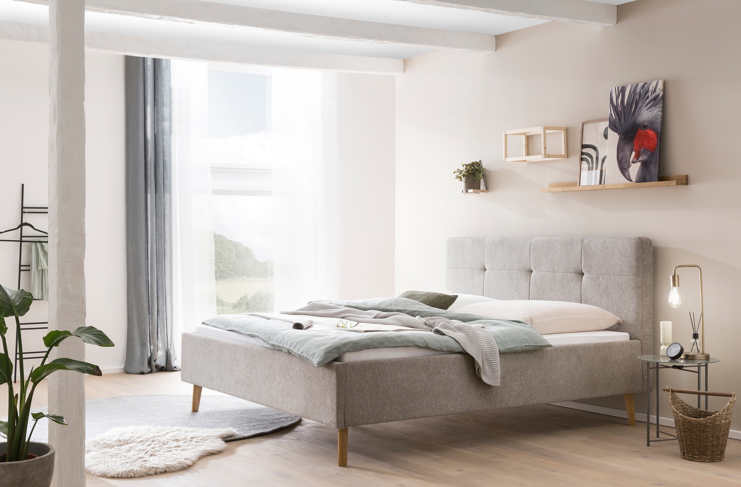 meise.möbel Polsterbett "Smart" Kopfteil mit Knopfheftung, in zwei Größen e günstig online kaufen