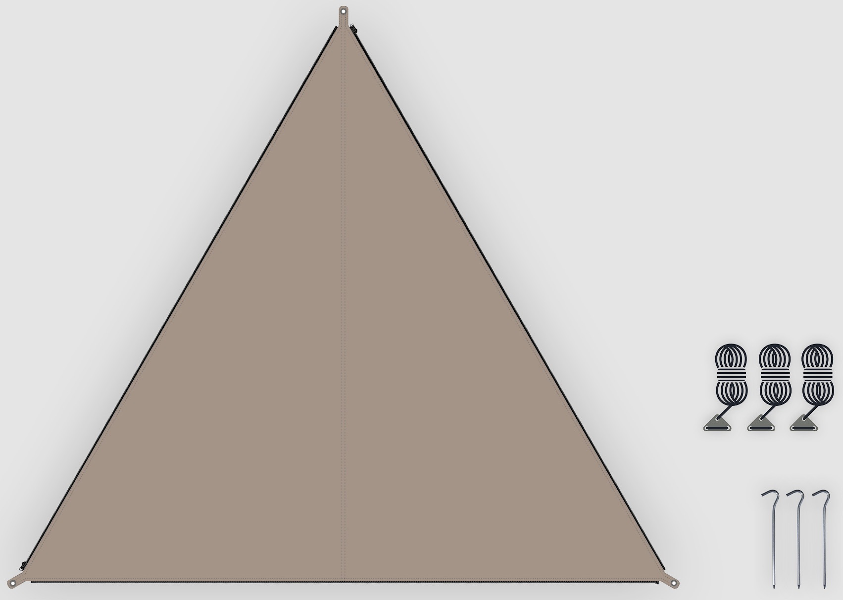 BENT Sonnensegel »Verbindbares Sonnensegel TC-Zip-Canvas Single«, mit Transporttasche