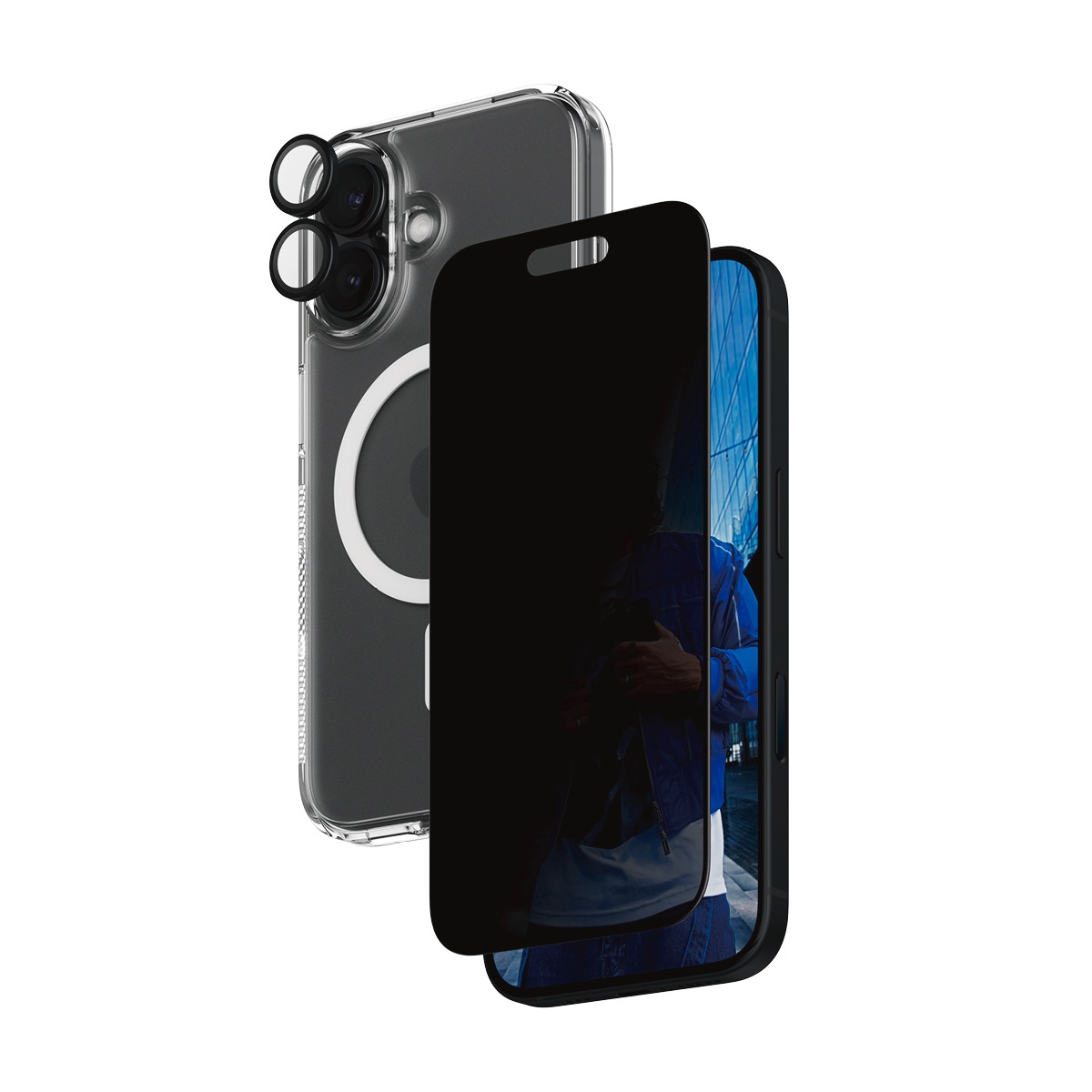 PanzerGlass Displayschutzglas »3-in-1 Privacy Protection«, für Apple iPhone günstig online kaufen