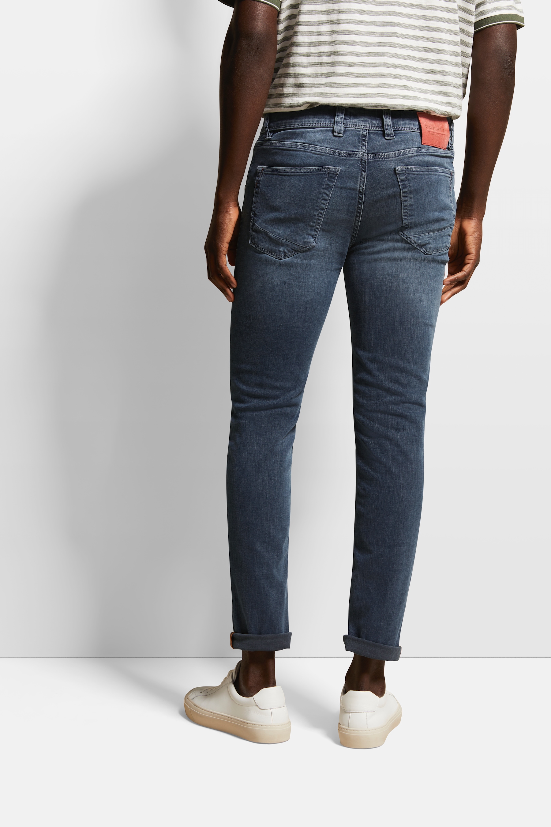 bugatti 5-Pocket-Jeans, im Used-Look