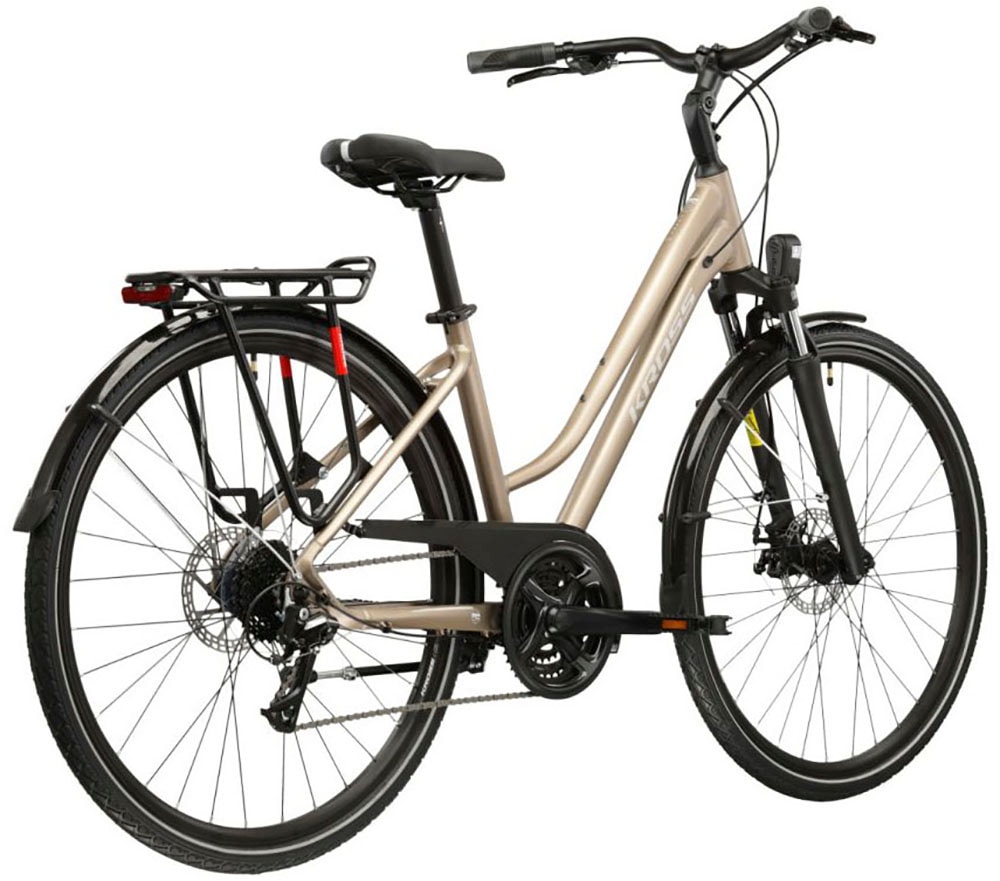 Kross Trekkingrad »Damen-Trekkingrad 28" Trans 3.0 Braun 24 Gänge« 24 Gang Shimano ACERA M3020 Schaltwerk Kettenschaltung