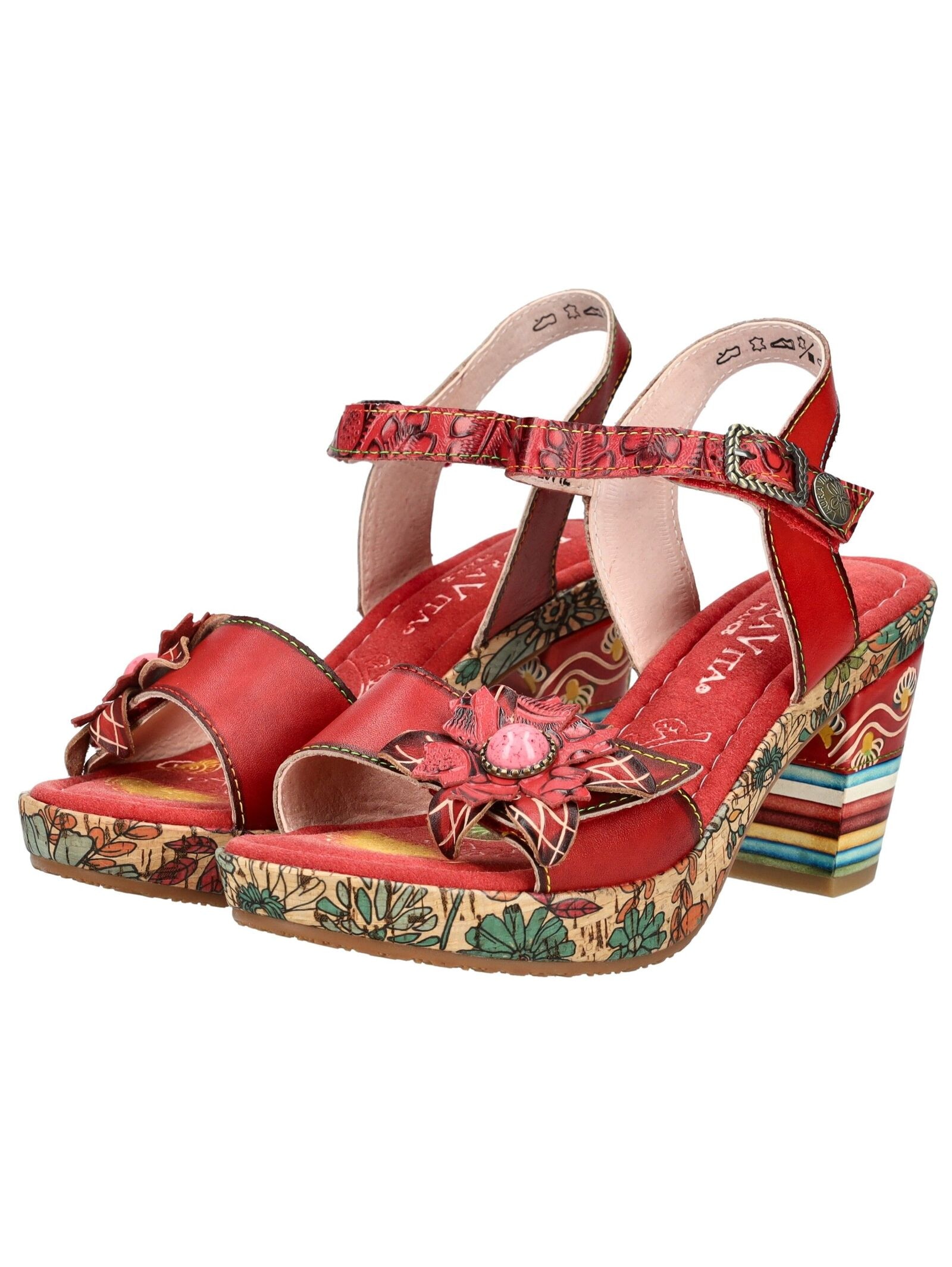 LAURA VITA High-Heel-Sandalette »LAURA VITA Sandalen Leder«
