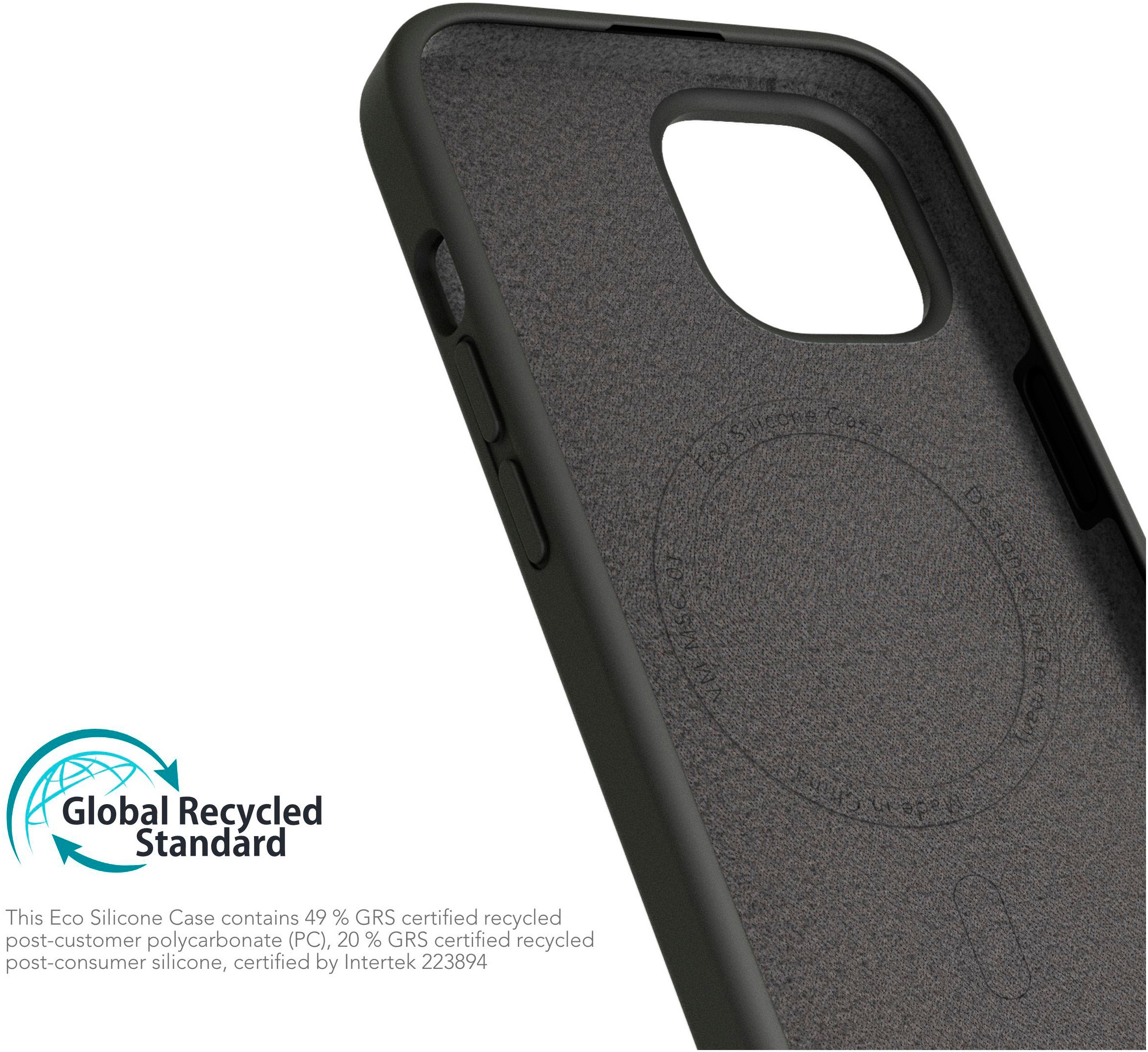 VONMÄHLEN Smartphone-Hülle »iPhone 15, Eco Silicone Case - Black«
