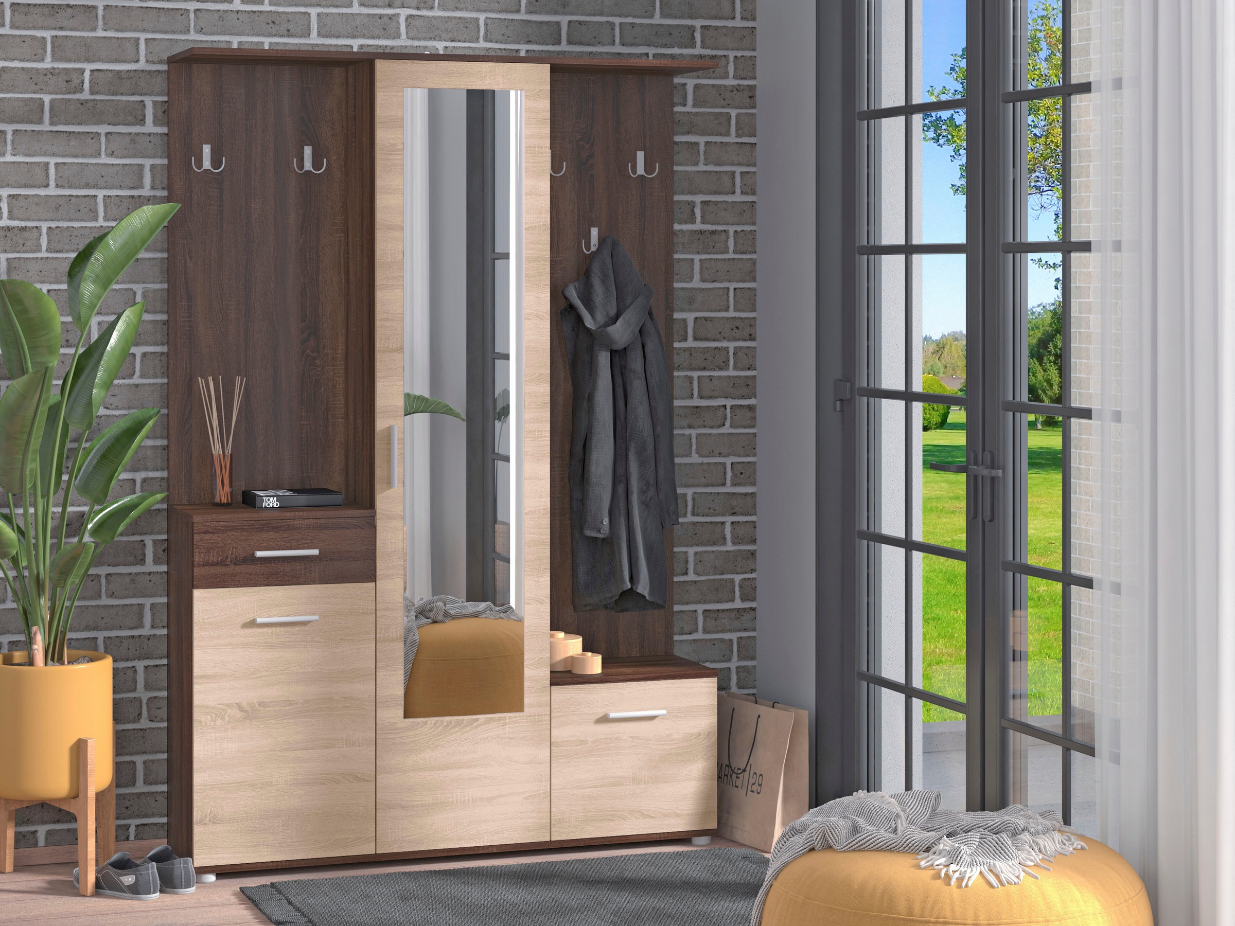 INOSIGN Kompaktgarderobe »Martin Flurgarderobe, Dielenschrank, Flurmöbel, B günstig online kaufen