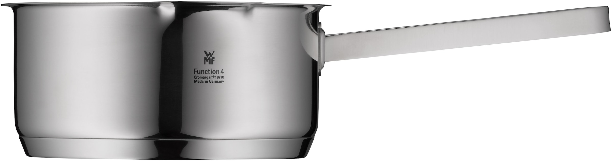 WMF Kasserolle »Function 4«, Cromargan® Edelstahl Rostfrei 18/10, (1 tlg.), wärmeduzierende Hohlgriffe, Innenskalierung, Schüttrand