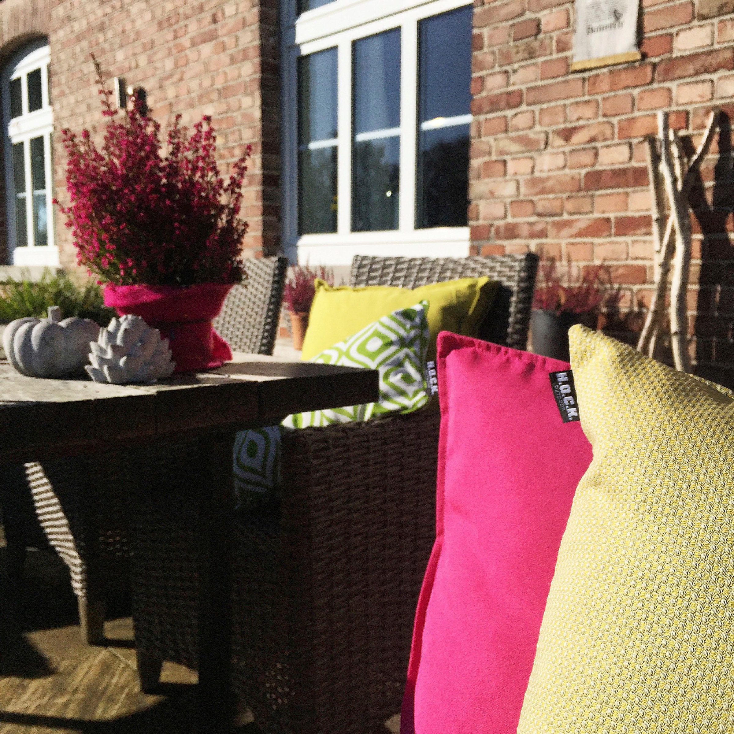 H.O.C.K. Stuhlkissen "Classic Uni Outdoor" 50/50/5 cm günstig online kaufen