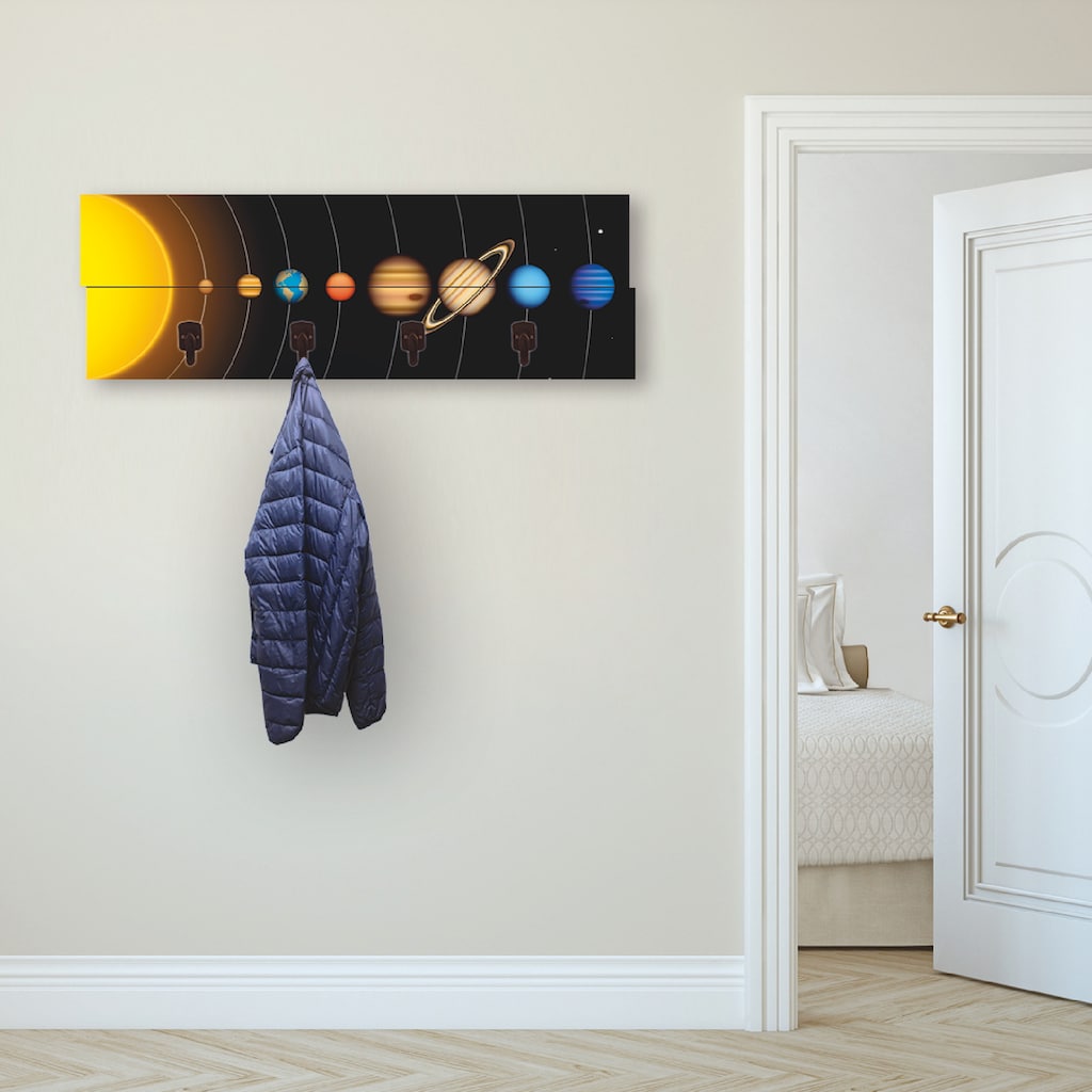 Artland Garderobenleiste »Vector Sonnensystem mit Planeten«
