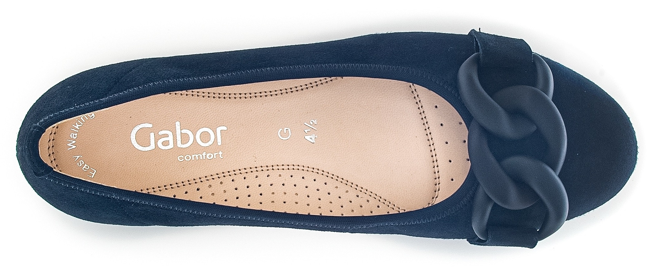 Gabor Ballerina »FLORENZ«, Keilabsatz, Bequemschuh, Slipper, Businessschuh in Weite G (=weit)
