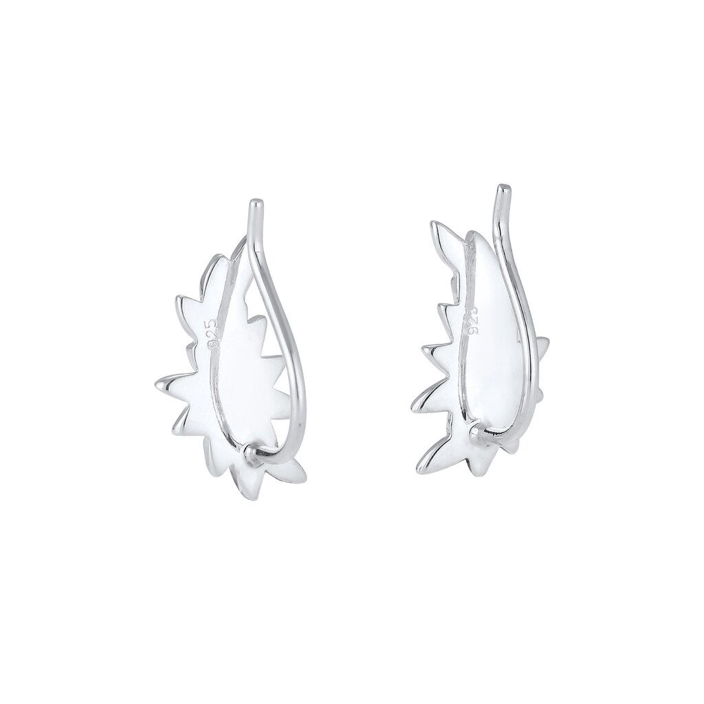 Elli Premium Paar Ohrstecker »Earcuff Kristalle 925 Silber«