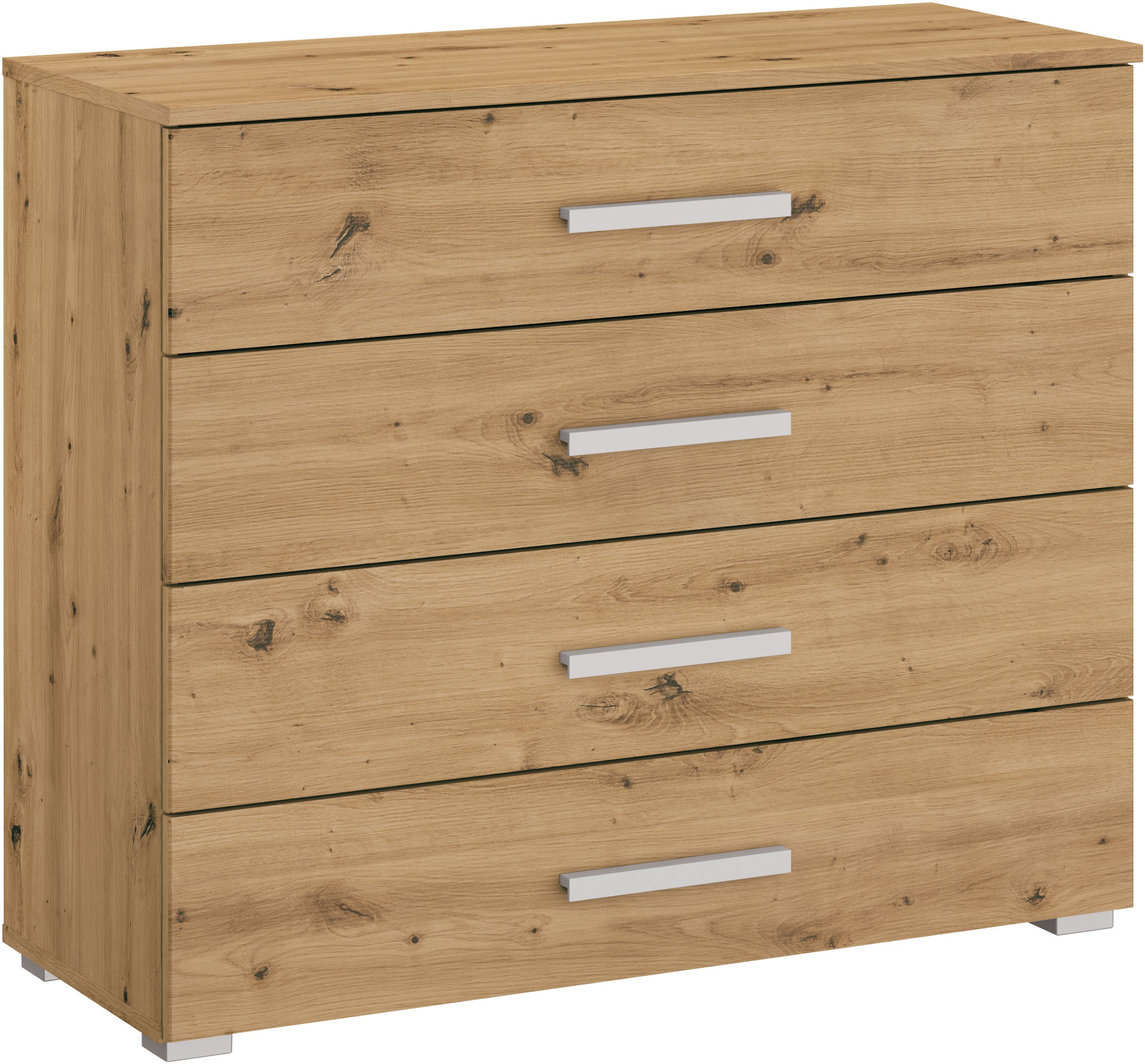 RAUCH Schubkastenkommode »Sideboard Kommode Schubkastenkommode KOLUNA mit Dekorfront« Breite 80 cm, vier große und geräumige Schubladen mit viel...