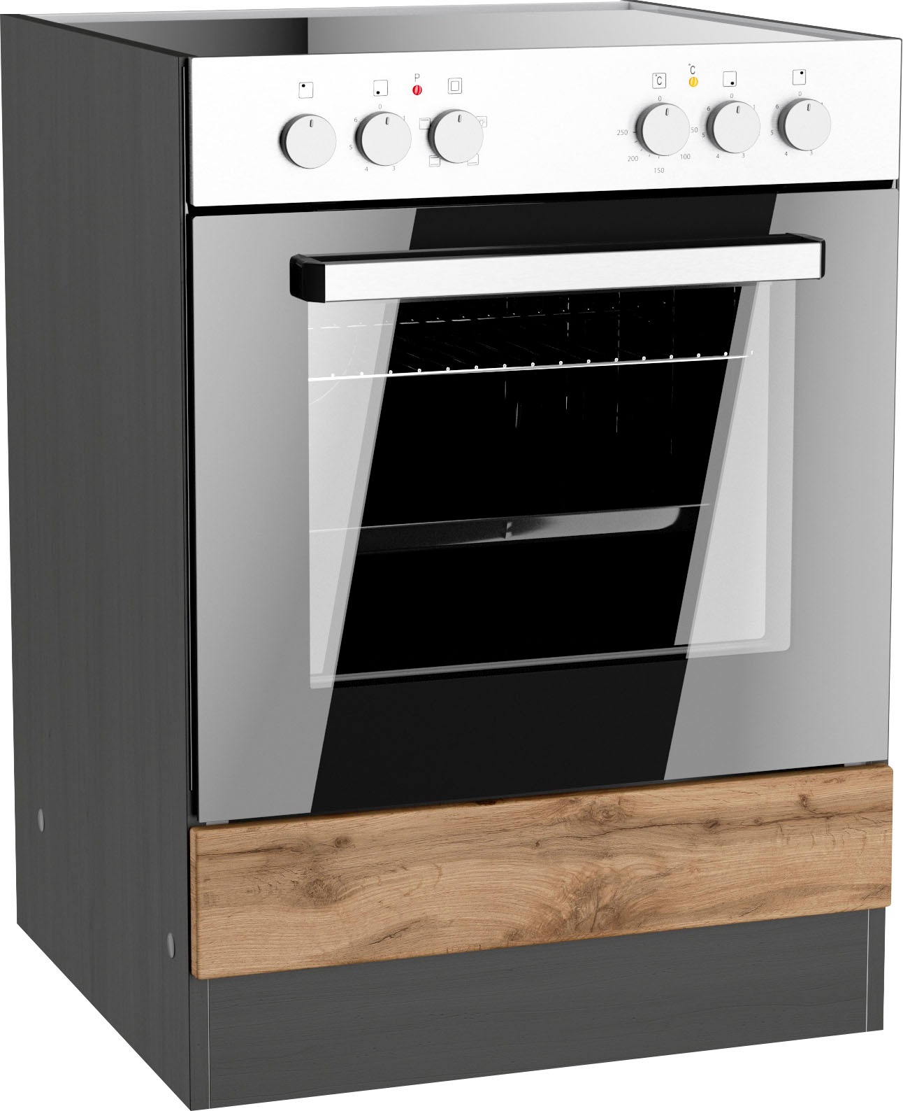 KOCHSTATION Herdumbauschrank »KS-Riesa«, Breite 60 cm, MDF-Fronten