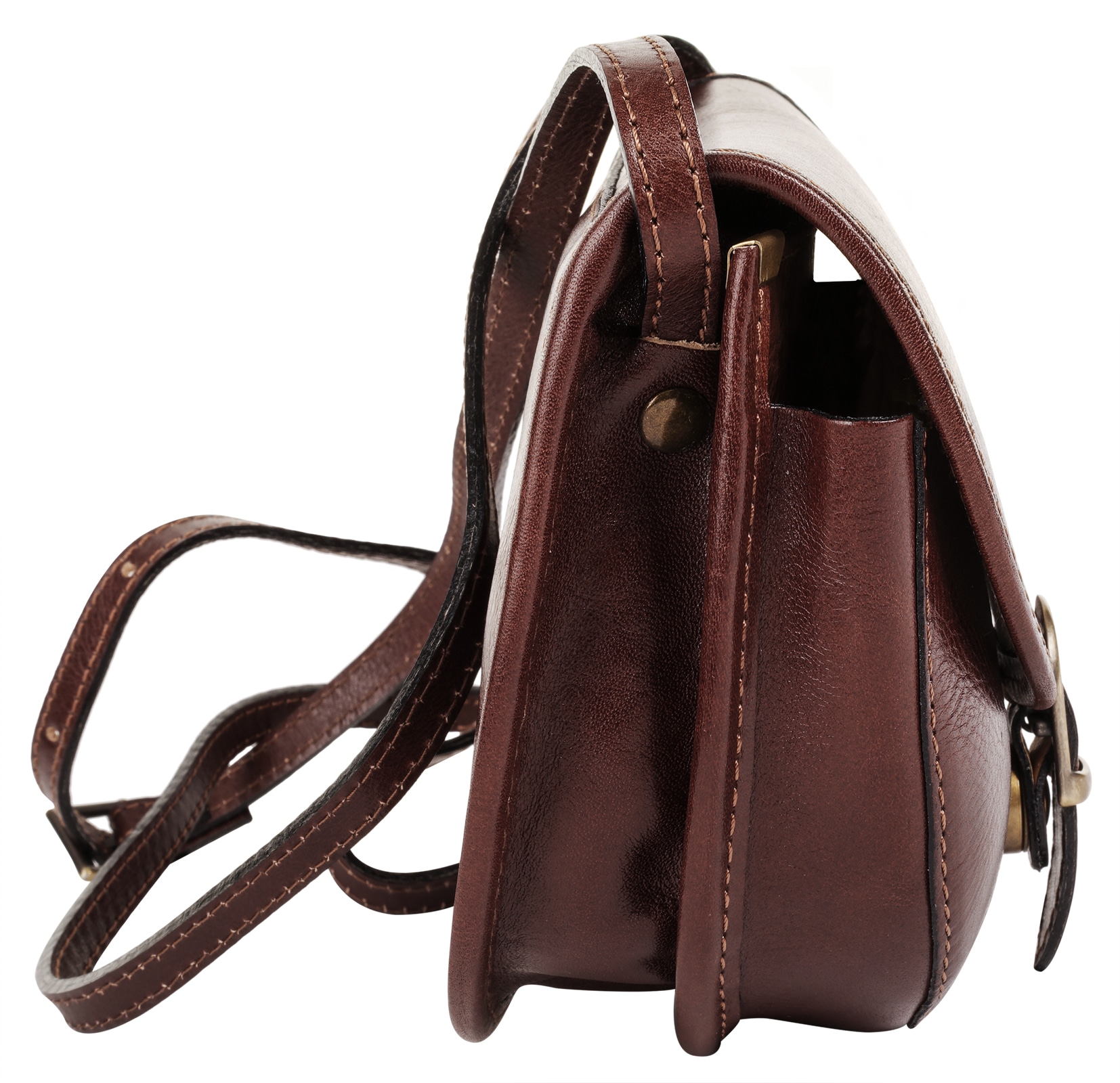 Piké Umhängetasche, echt Leder, Made in Italy