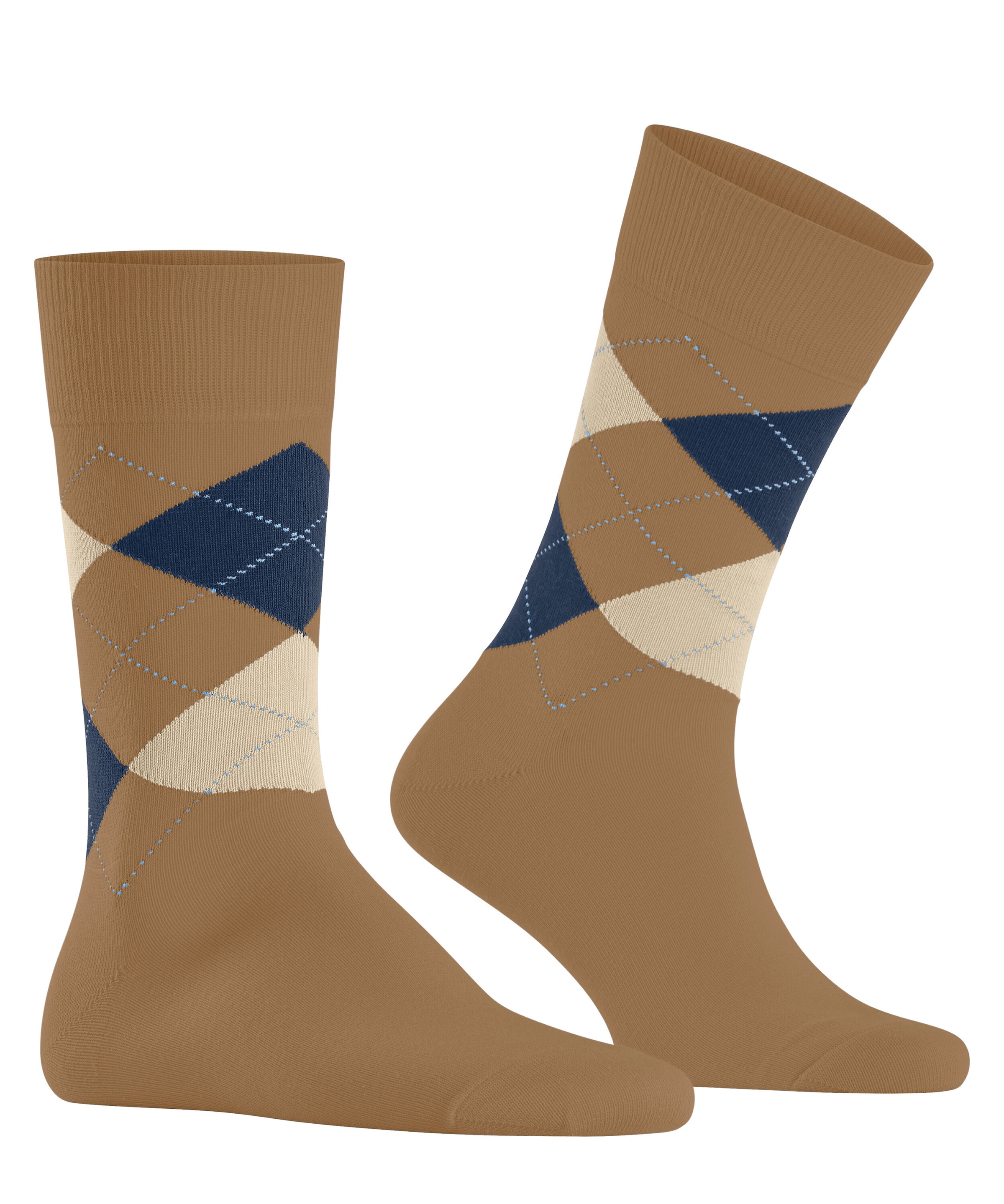 Burlington Socken »King« Einheitsgröße 40-46, Argyle-Muster, Burlington-Clip