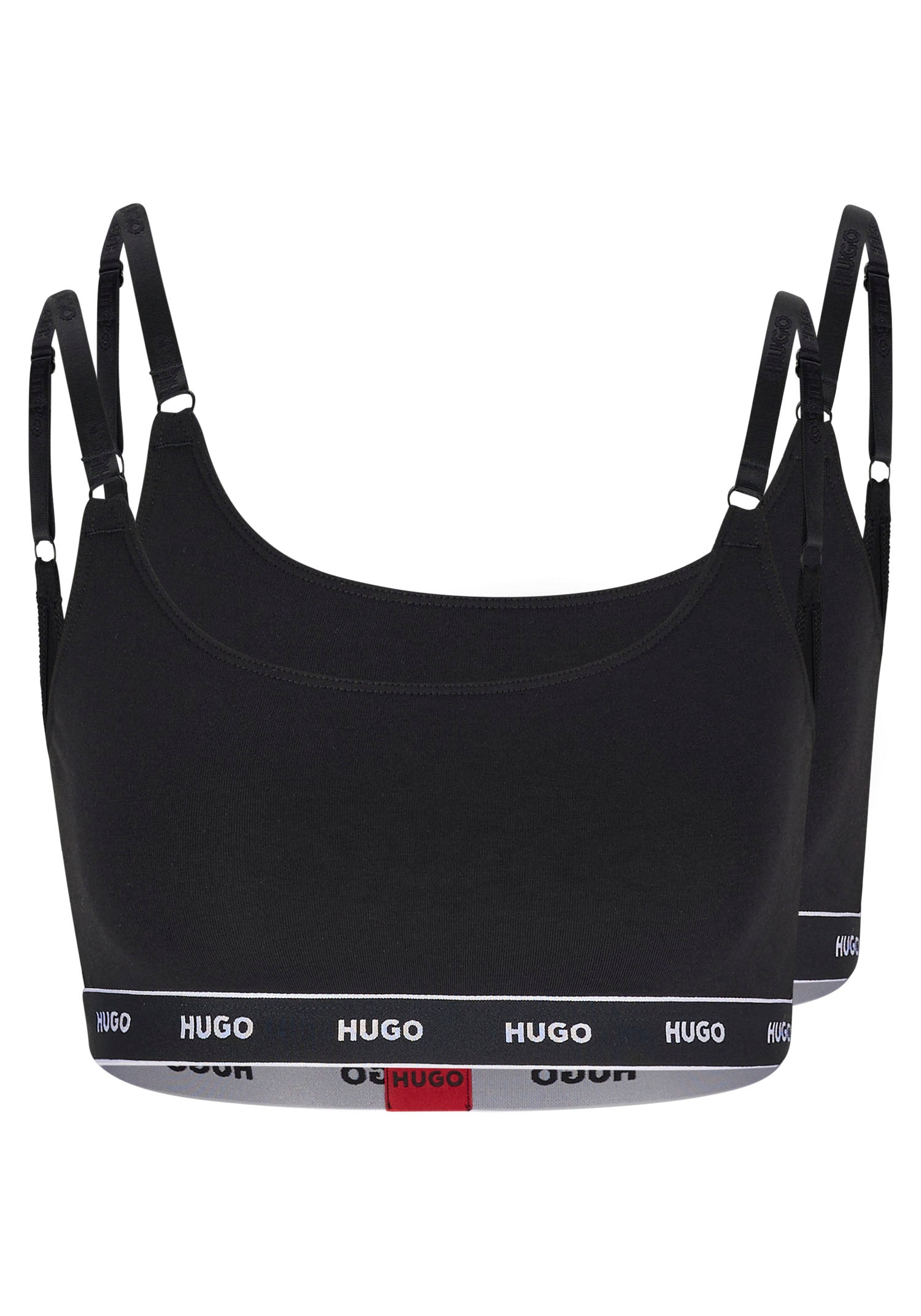HUGO Underwear Bralette-BH »TWIN BRALETTE STRIPE«, (2 tlg.), mit verstellbaren Trägern
