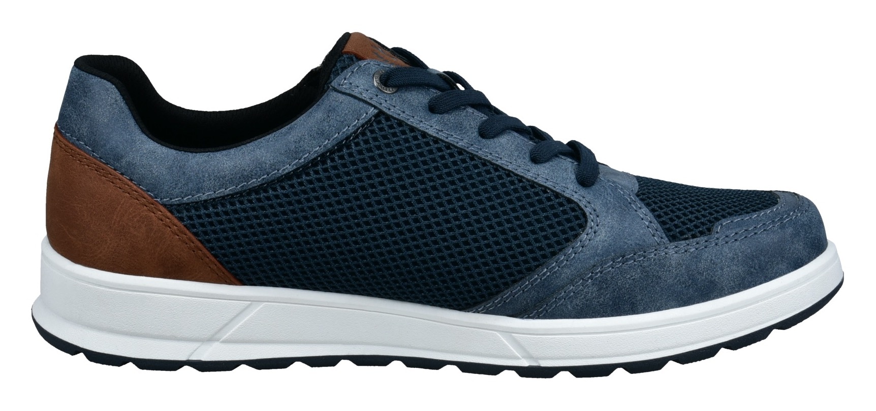 bugatti Sneaker  , Freizeitschuh, Halbschuh, Schnürer mit Kontrastbesatz an der Ferse