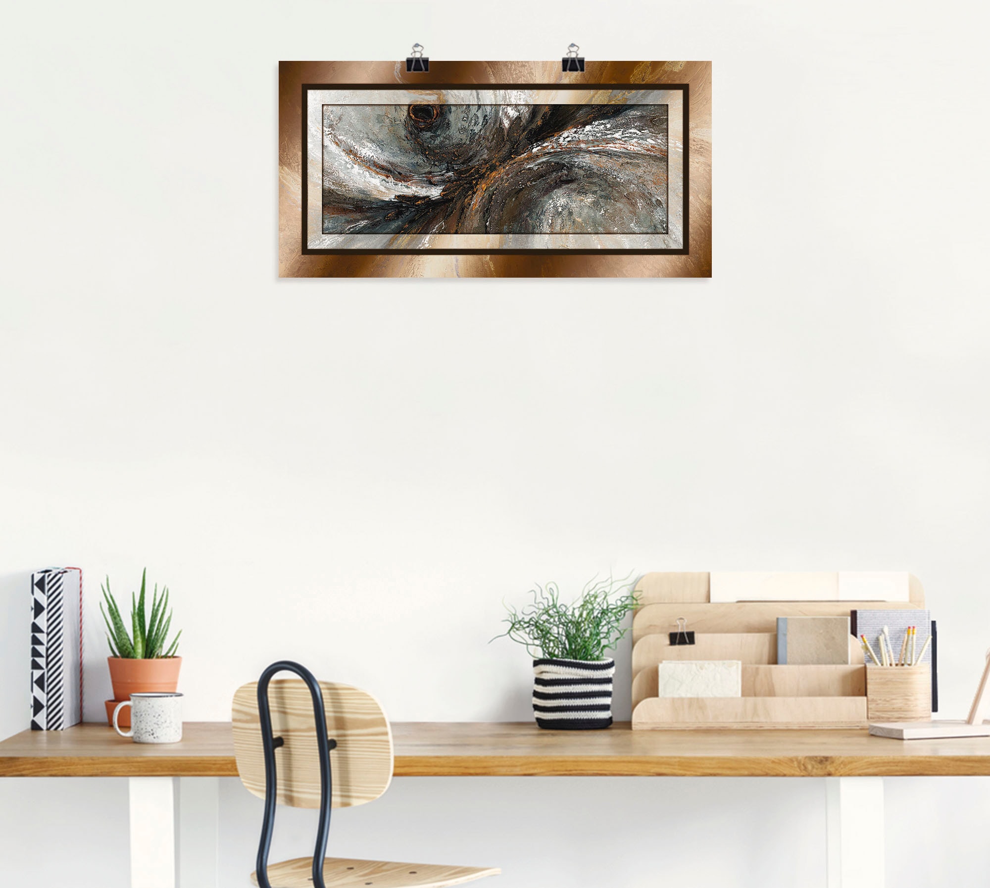 Artland Wandbild »Gold Abstrakt 2« Gegenstandslos 1 Stk. tlg. als Alubild, Leinwandbild, Poster in verschied. Größen