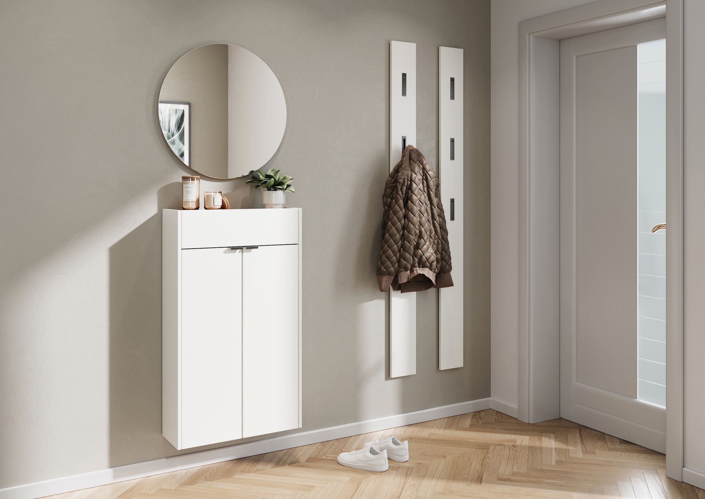 GERMANIA Schuhschrank »Ameca, hängend & stehend montierbar,«, mit Soft-Close, Platz für bis zu 10 Paar Schuhe, Made in Germany