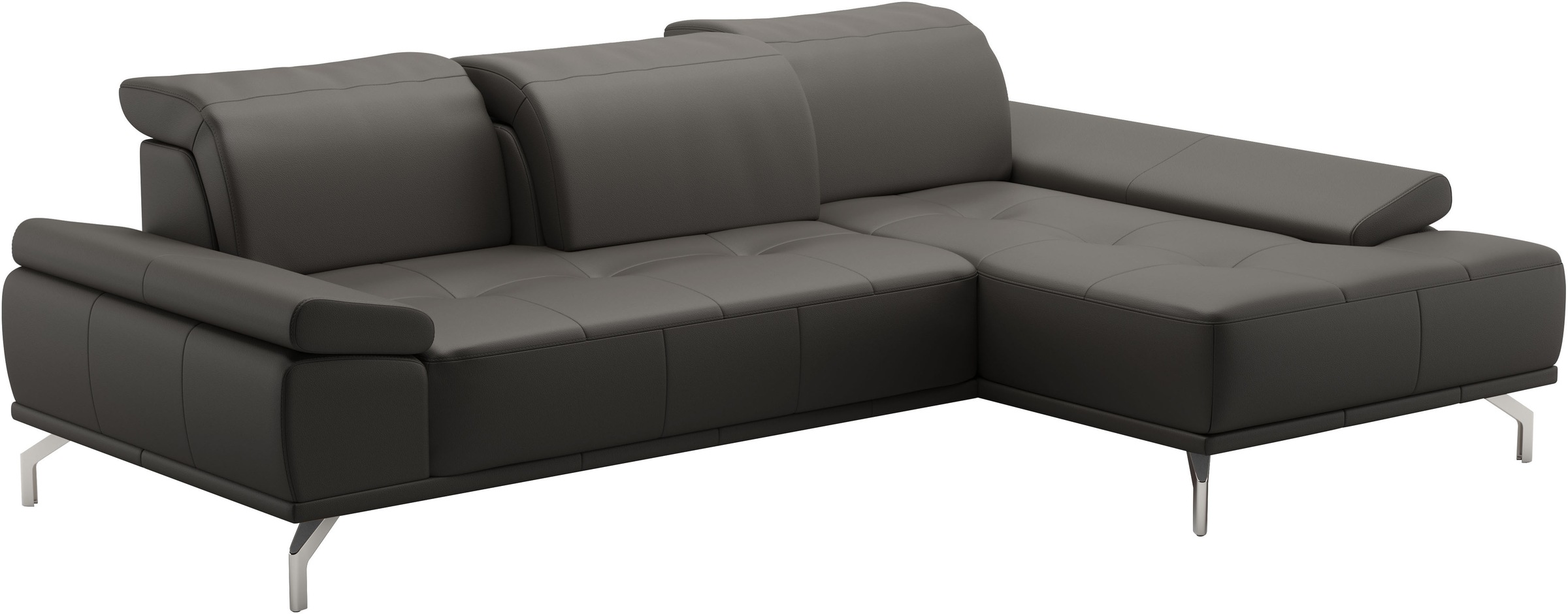 Places of Style Ecksofa »Caluna«, Inkl.Sitztiefenverstellung, wahlweise mit Kopf- und Armteilverstellung
