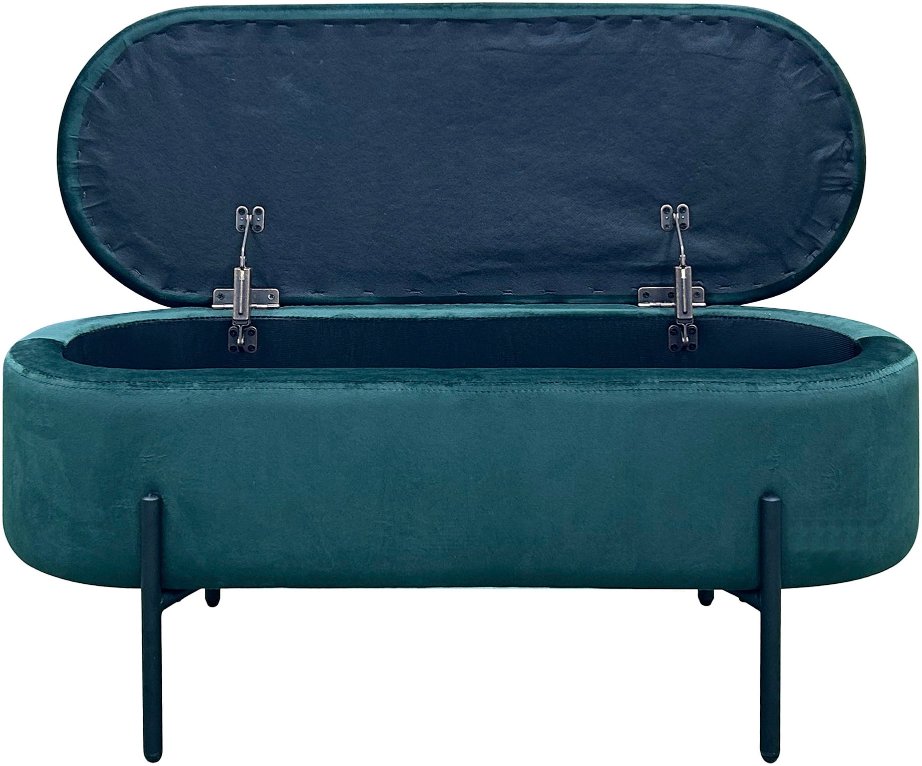 byLIVING Sitzbank »NOVA« Samt, mit Stauraum/Truhe, Innenmaß Truhe 26,5 x 83cm, Höhe: 19 cm