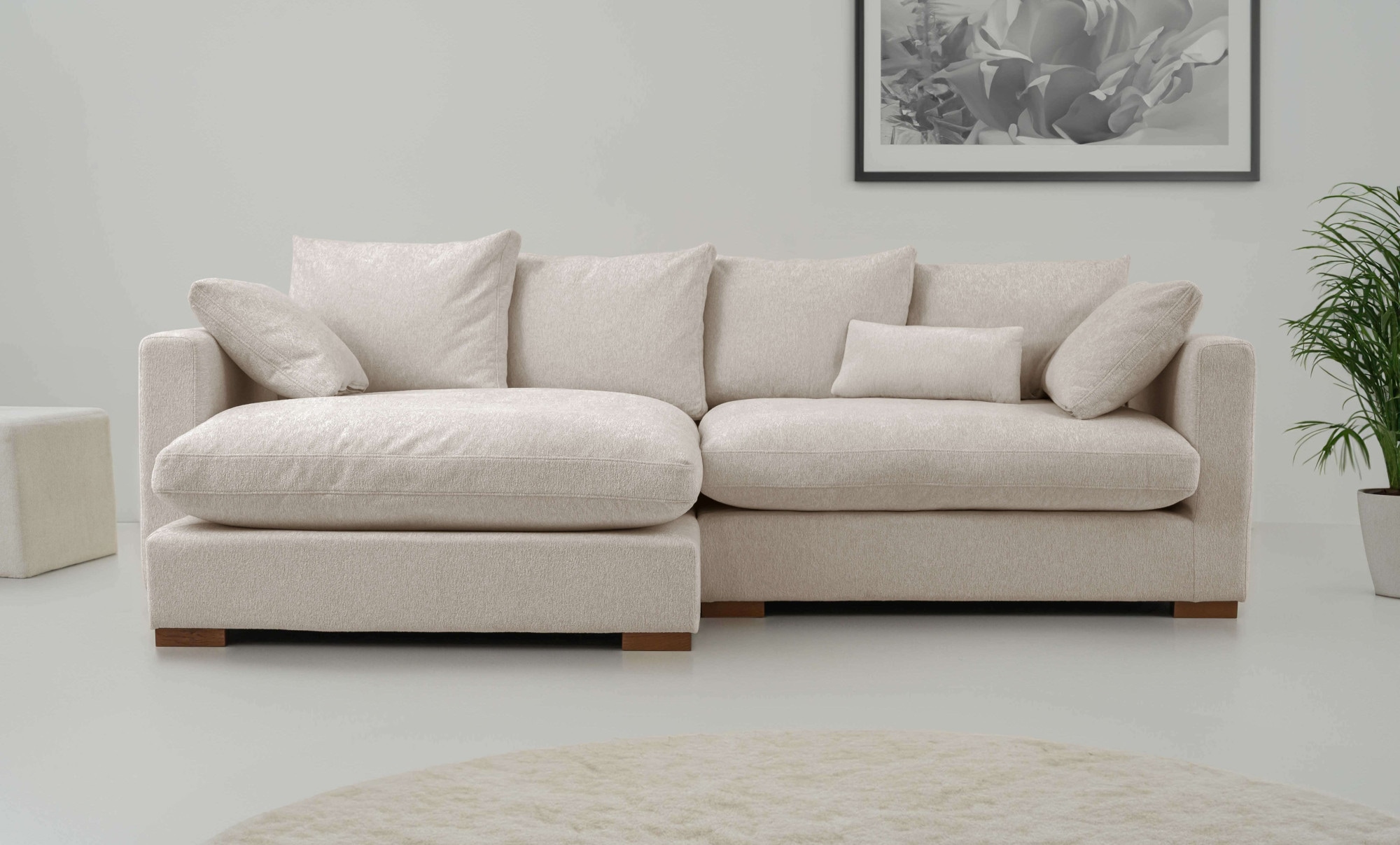 Home affaire Ecksofa »Coray«, Breite 266 cm, extra weich und kuschelig, mit günstig online kaufen