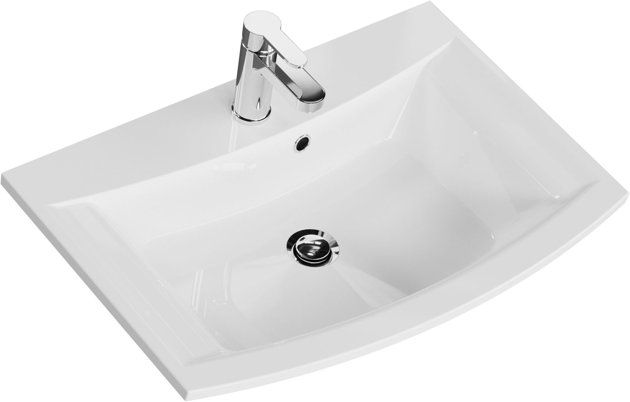 Saphir Badmöbel-Set »Serie 7045 2-teilig Mineralmarmor-Waschtisch mit LED-Spiegelschrank«, (Set, 2 St.), Badezimmer-Set 73,2 cm breit, inkl. Türdämpfer, 2 Türen, 2 Schubladen