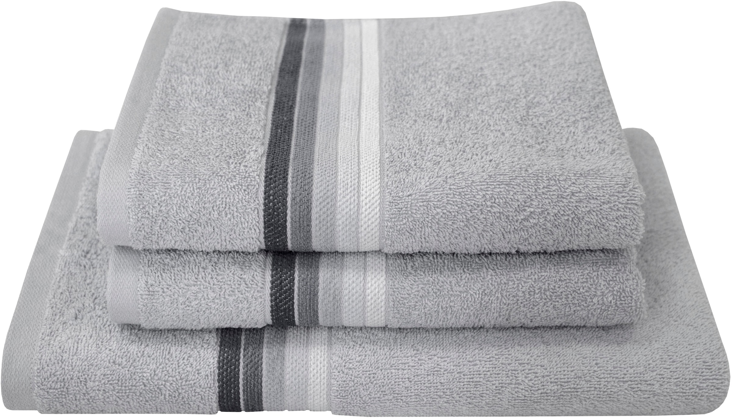 Dyckhoff Handtuch Set »Chenille« Set 3 Stk. Frottier Set beinhaltet: 2x Han günstig online kaufen