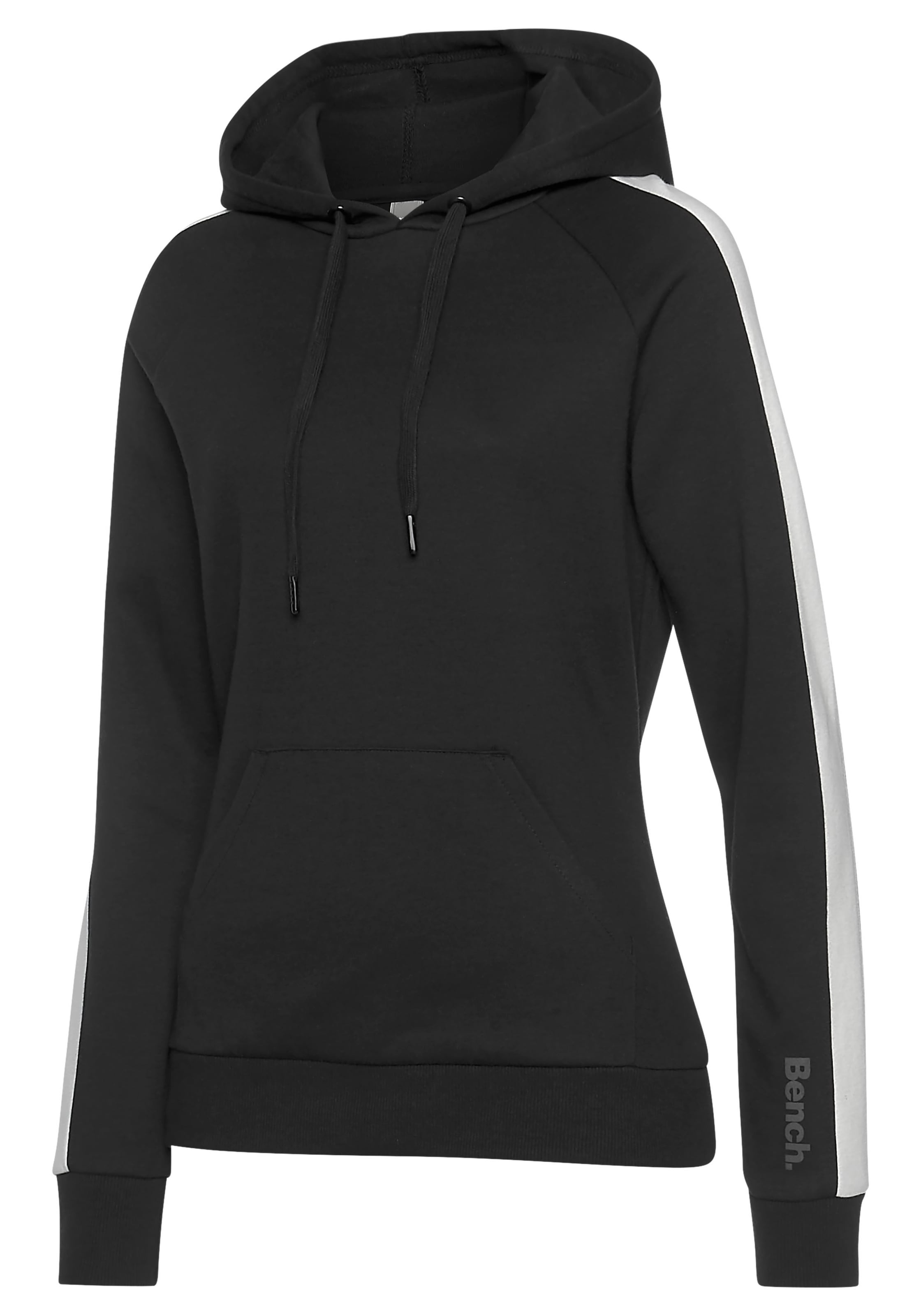 Bench. Loungewear Kapuzensweatshirt, mit Seitenstreifen und Kängurutasche, Loungewear