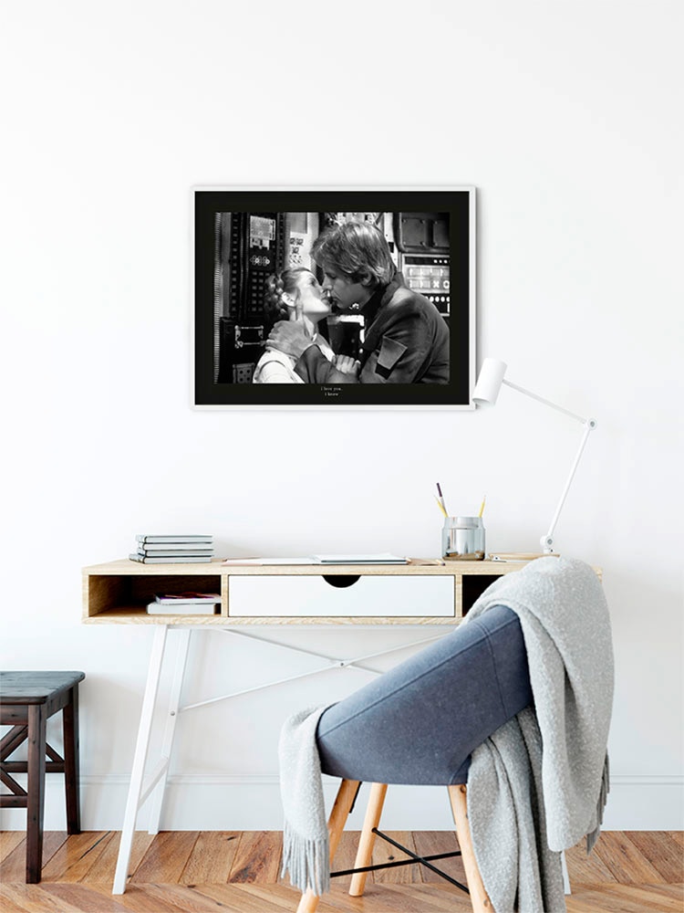 Komar Bild »Star Wars Classic Leia Han Kiss Quote« Star Wars 1 Stk. tlg. Wandbild zur Dekoration im Kinderzimmer - ohne Rahmen